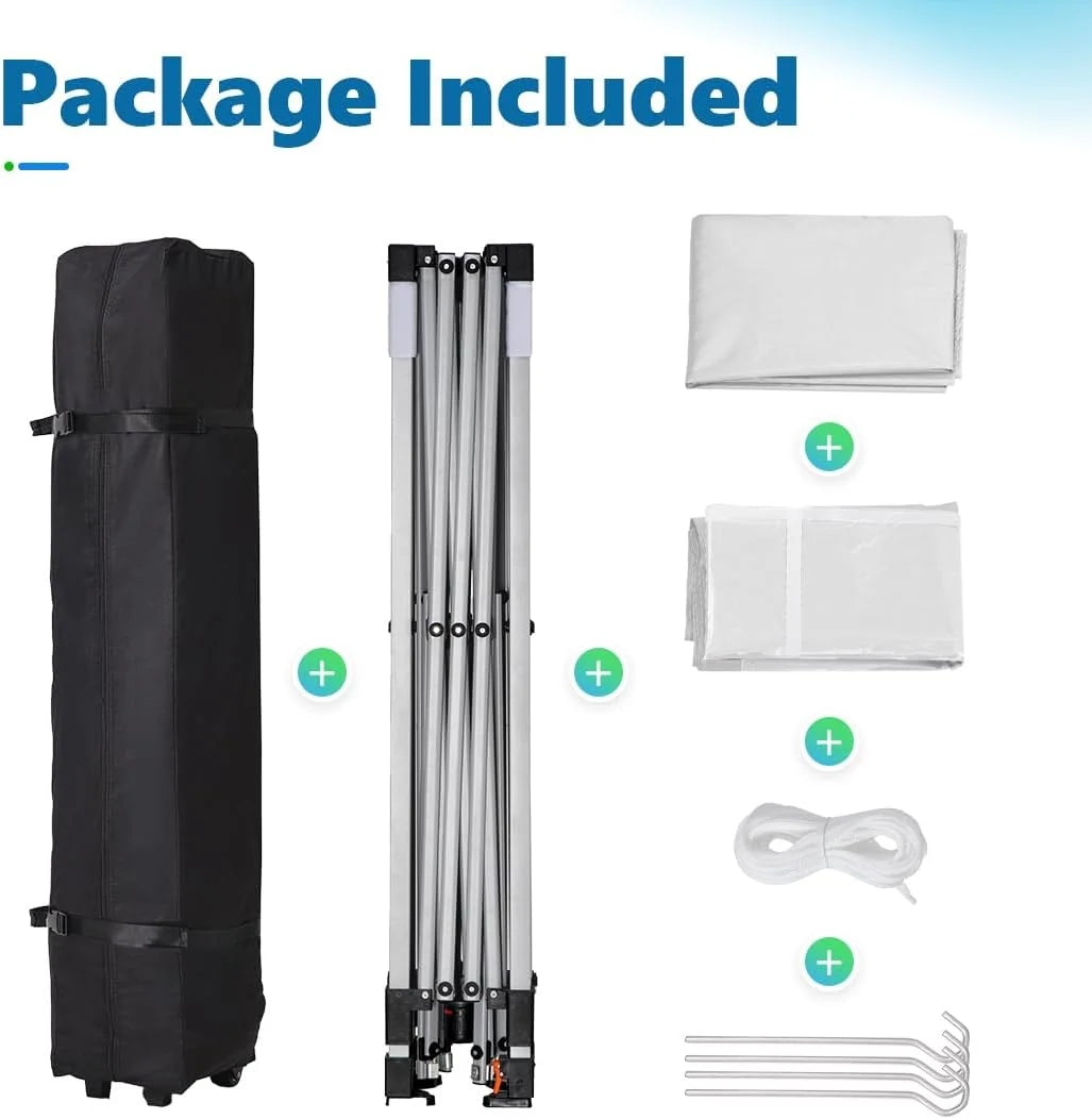 white 10x10 pop up tent outdoor#color_white