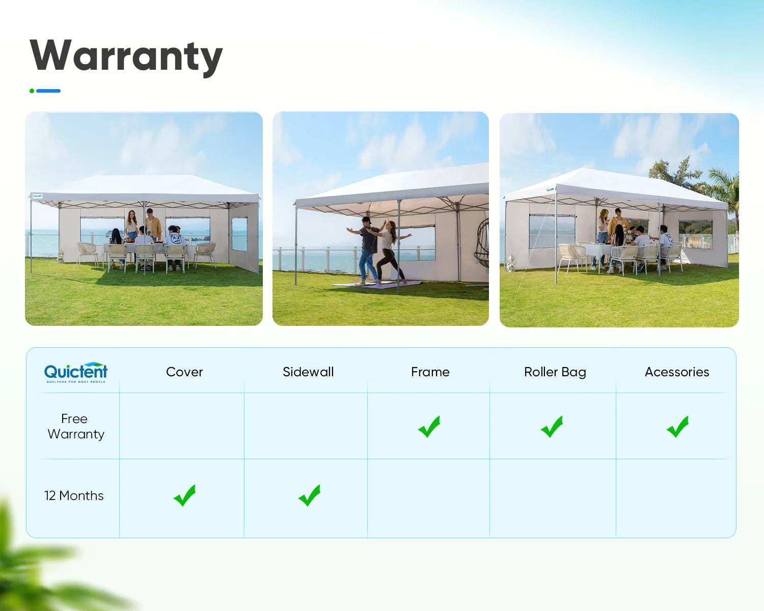 white 10x20 canopy tent package#color_white