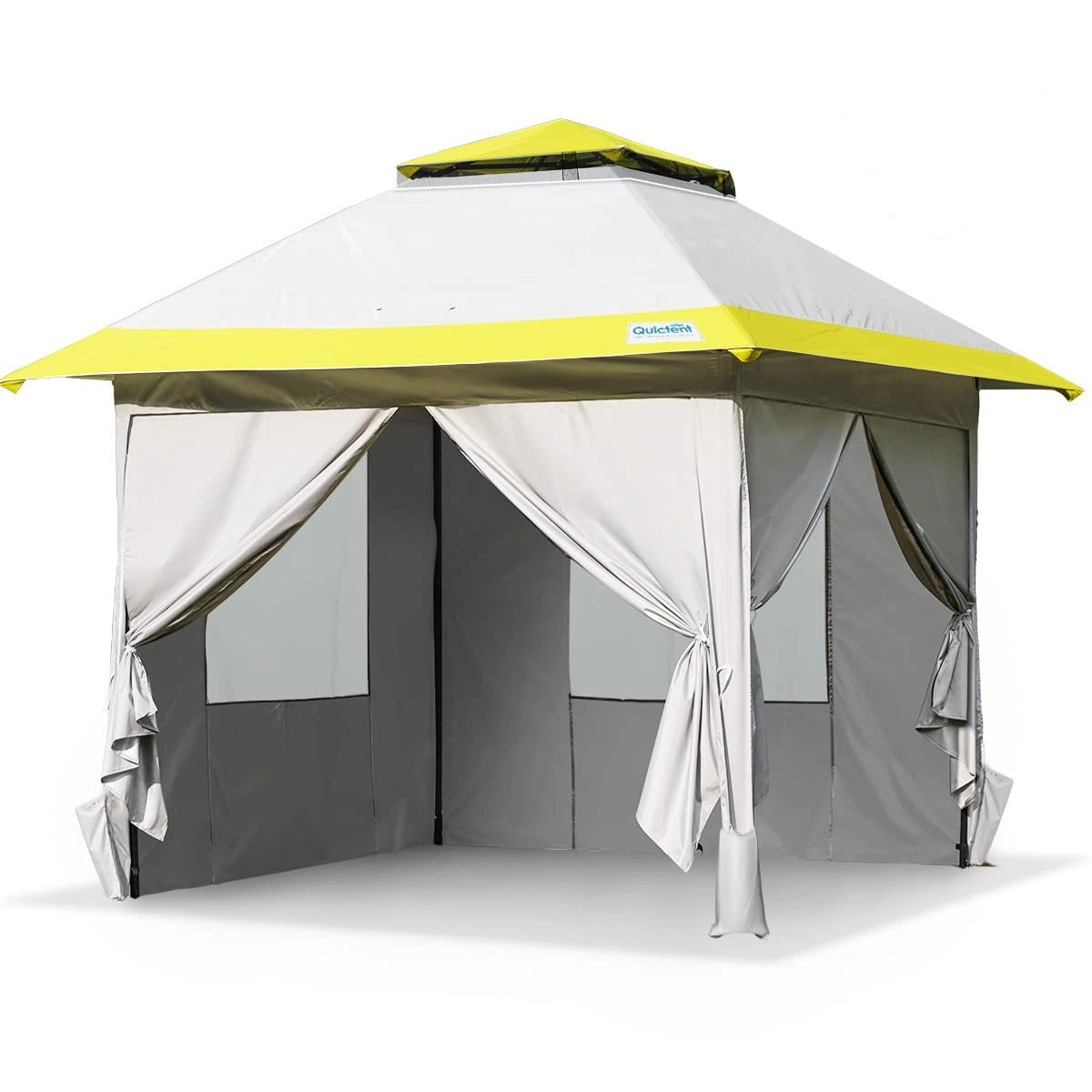 Yellow 13x13 pop up canopy#color_gray/yellow