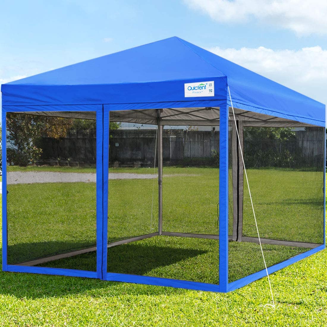 blue 8x8 screen tent#color_royal blue