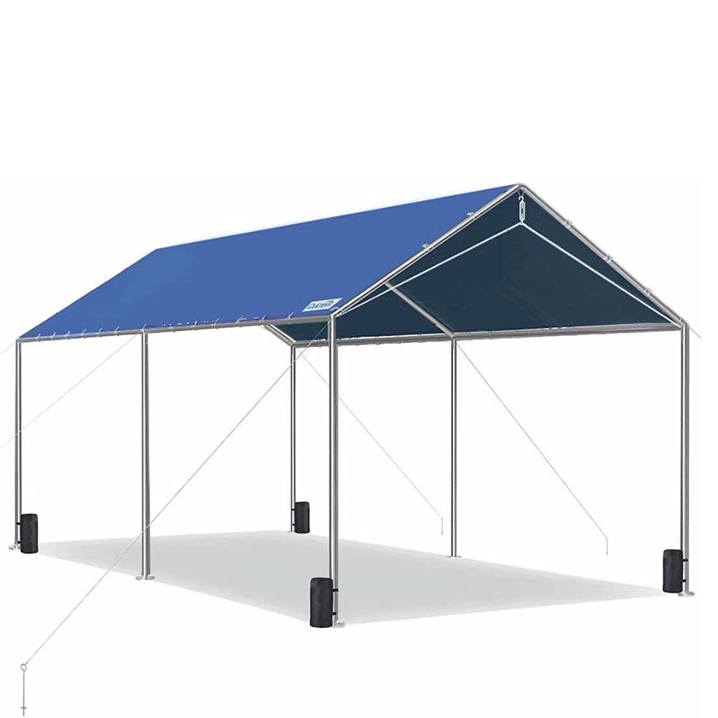 20' x 10' Car Canopy-Blue#color_blue