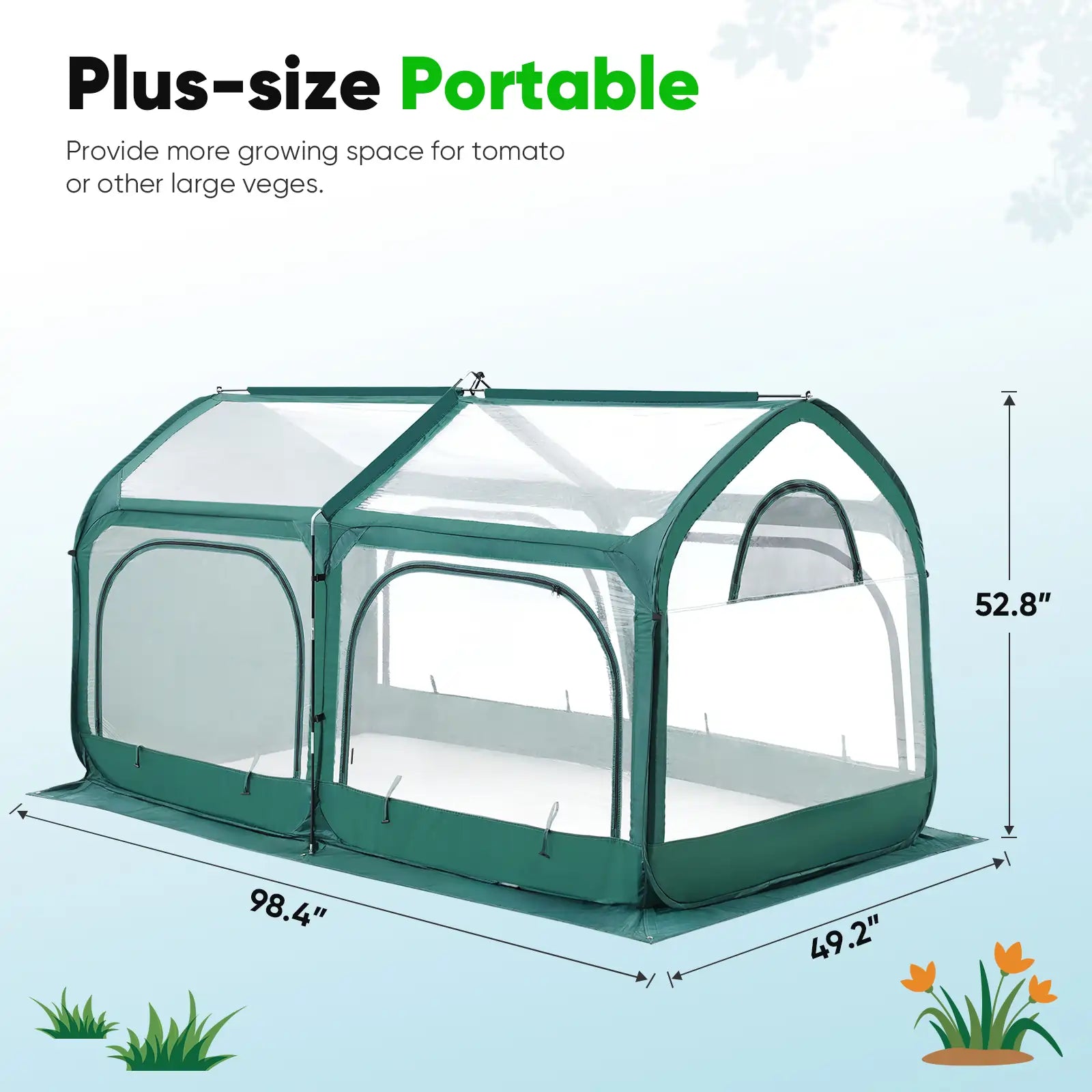 greenhouse on the grass#color_green