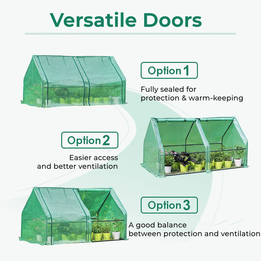 mini greenhouse versatile doors#color_green
