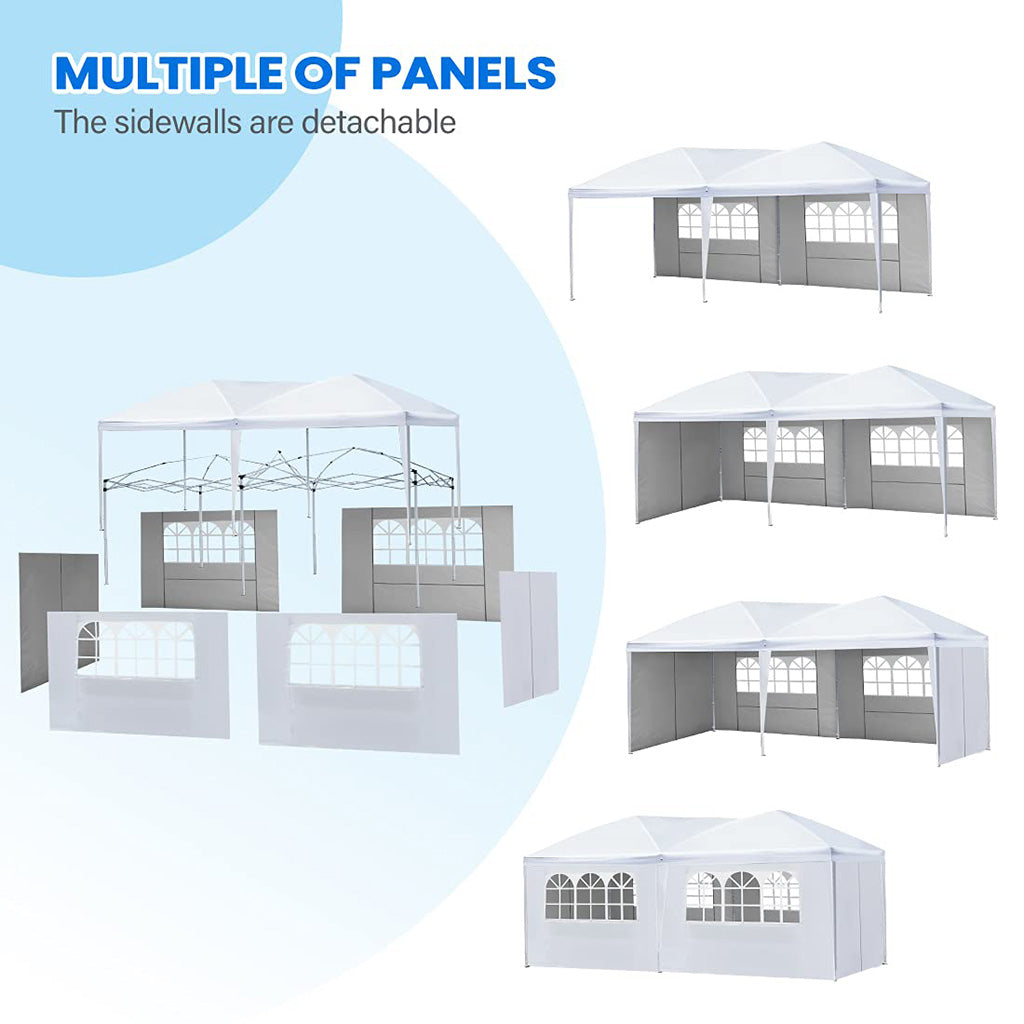 multiple of panels party tent