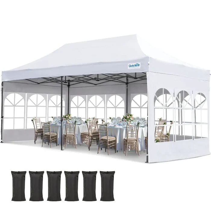 Quictent 10x20 church window canopy tent