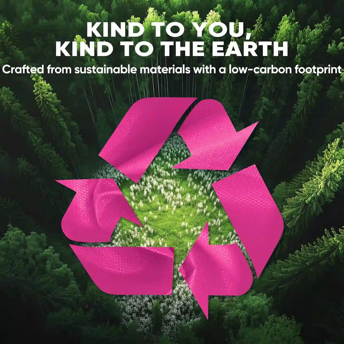 Crafted from sustainable materials with a low-carbon#color_pink