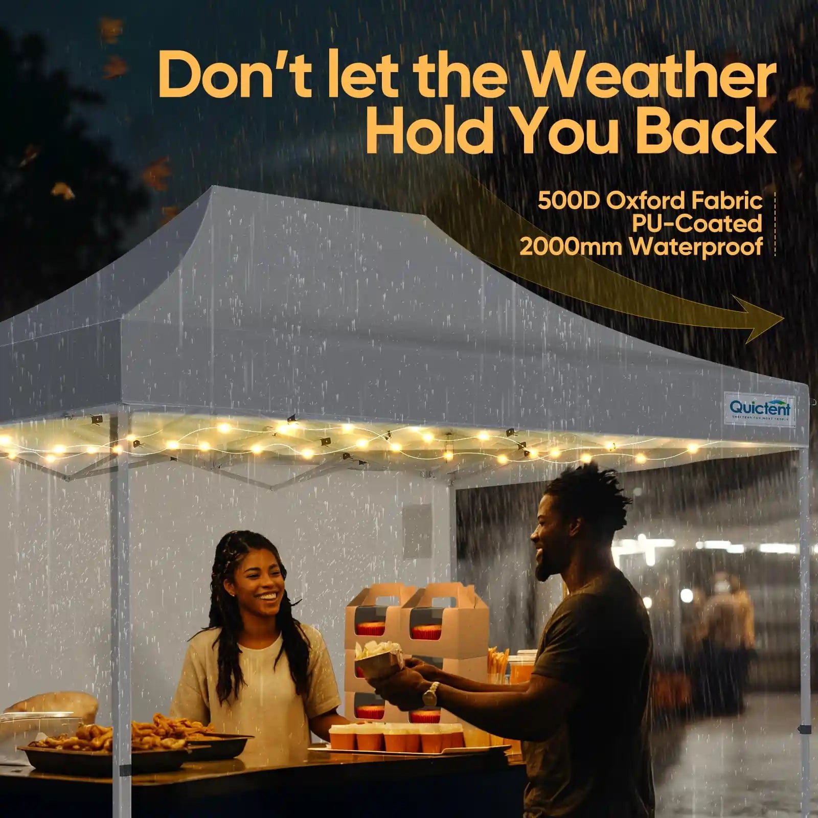 Built to withstand the weather elements#style_10x15 With 1 Sidewall-White