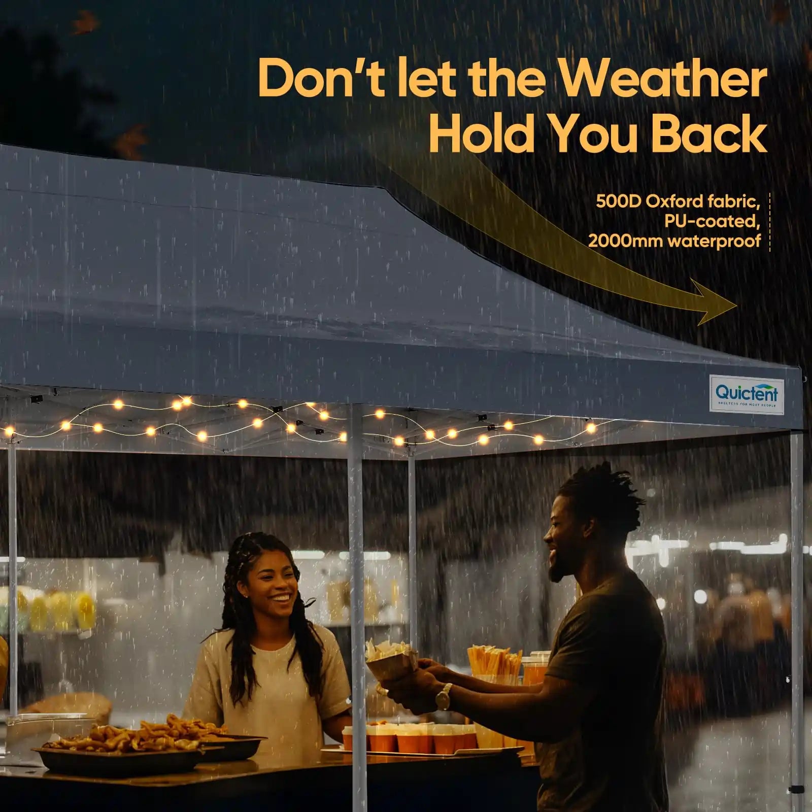 Versatile All-weather Protection#style_10x20 No Sidewall-White