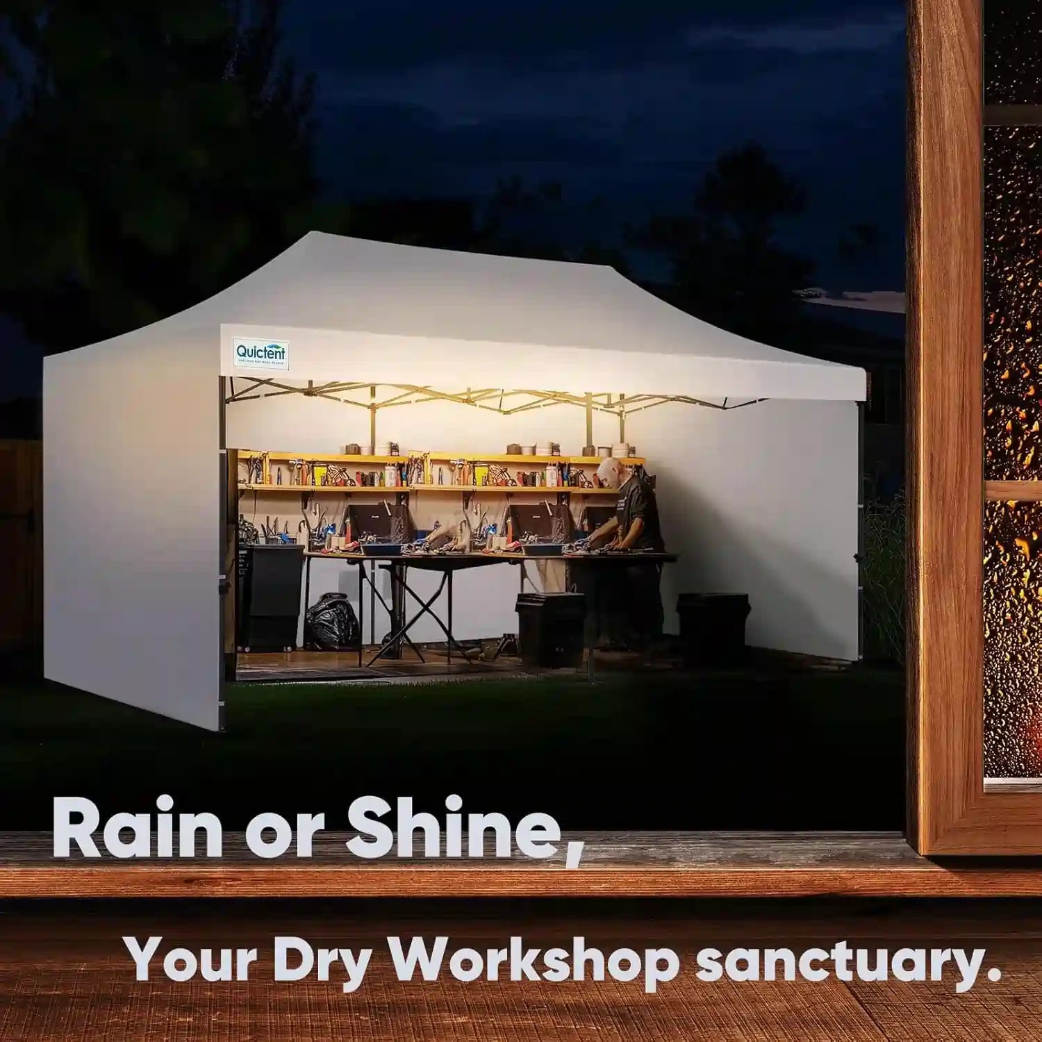 perfect for emergency shelters or trade shows#style_10x20 With 3 Sidewalls-White