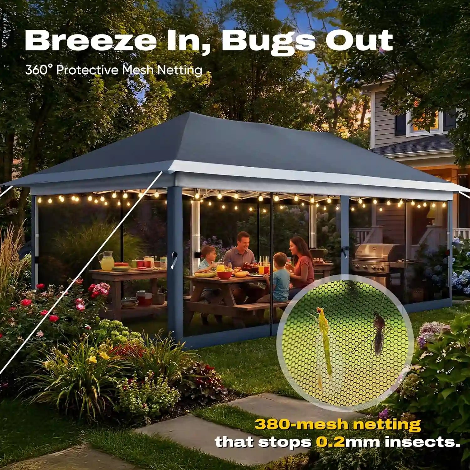 Protective mesh netting#color_Blue