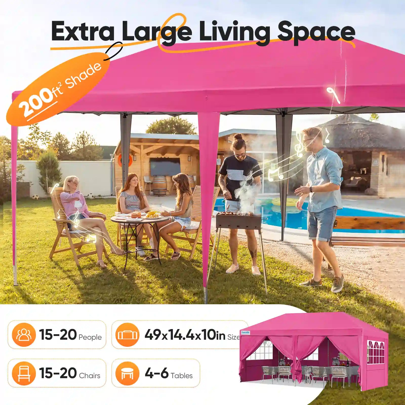 Extra large living space#color_Pink