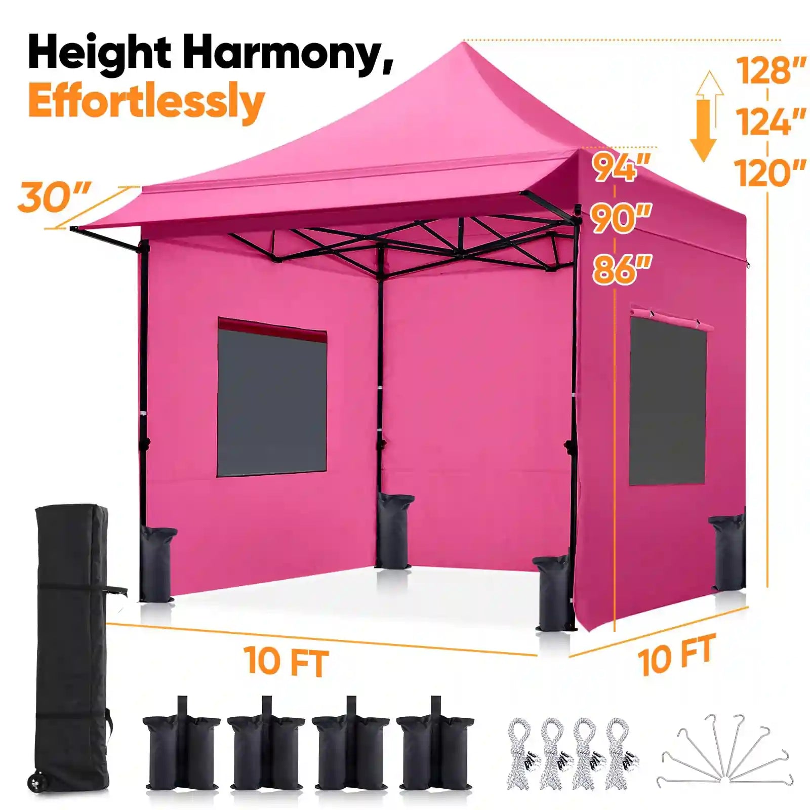 Size Information#style_10x10 With Awning-Pink