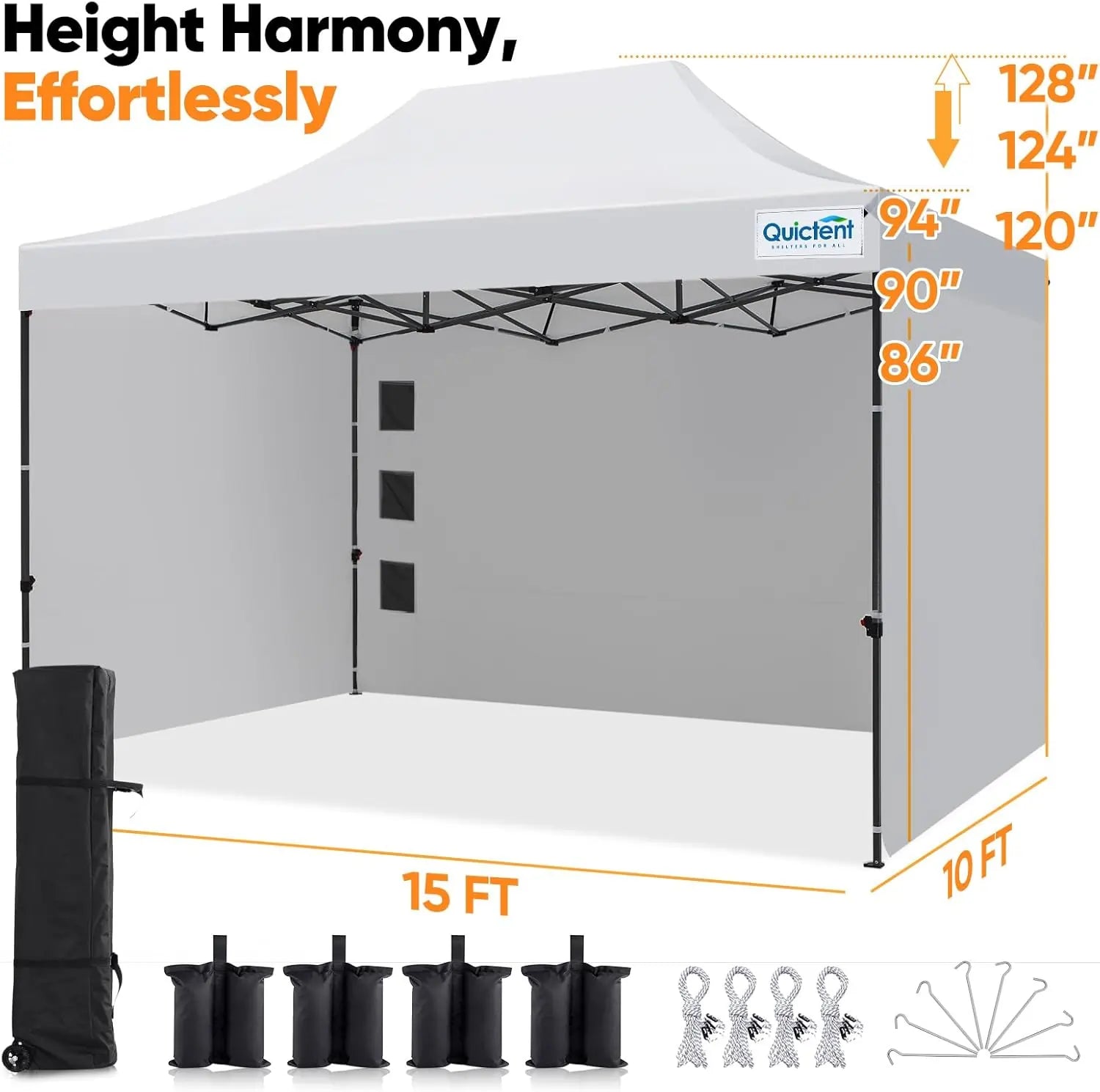 Size Information#style_10x15 With 3 Sidewalls-White