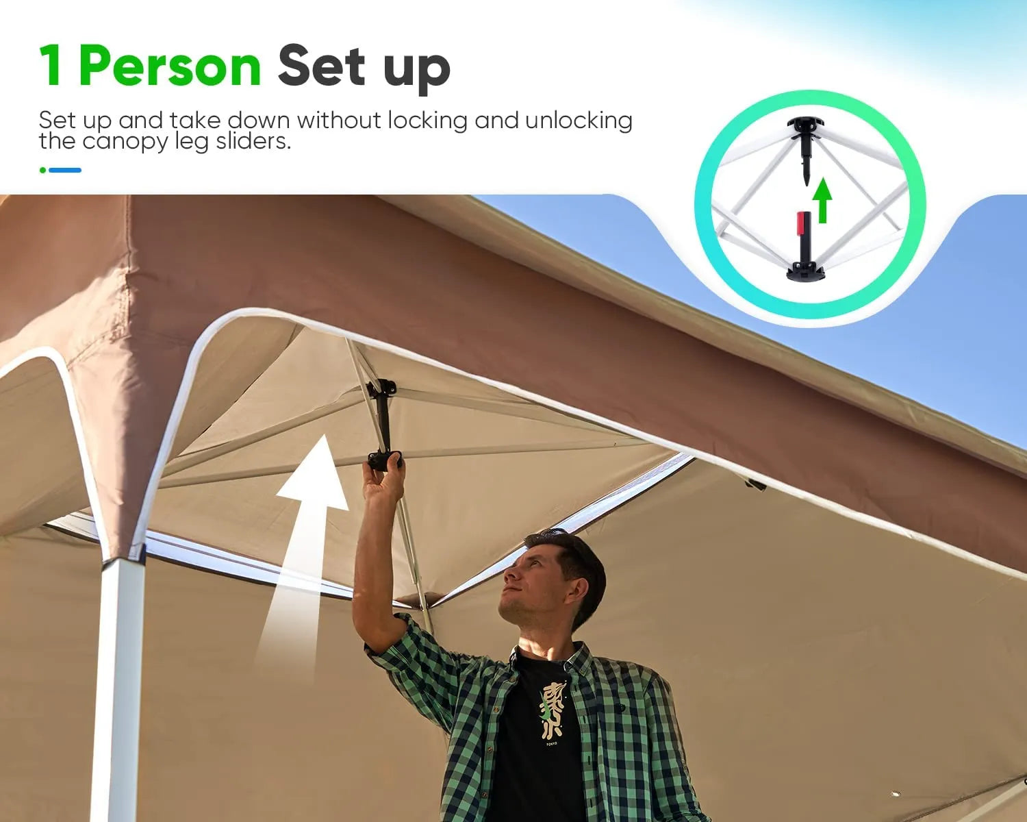 12x12 Pop up Canopy with Air Vent Instant Shelter Straight Legs