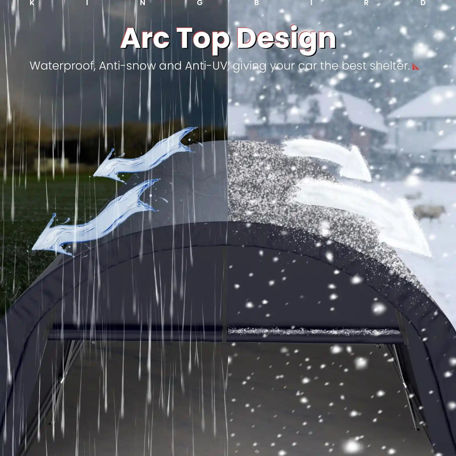 Round Style Roof & Anti-Snow#size_12' x 20'