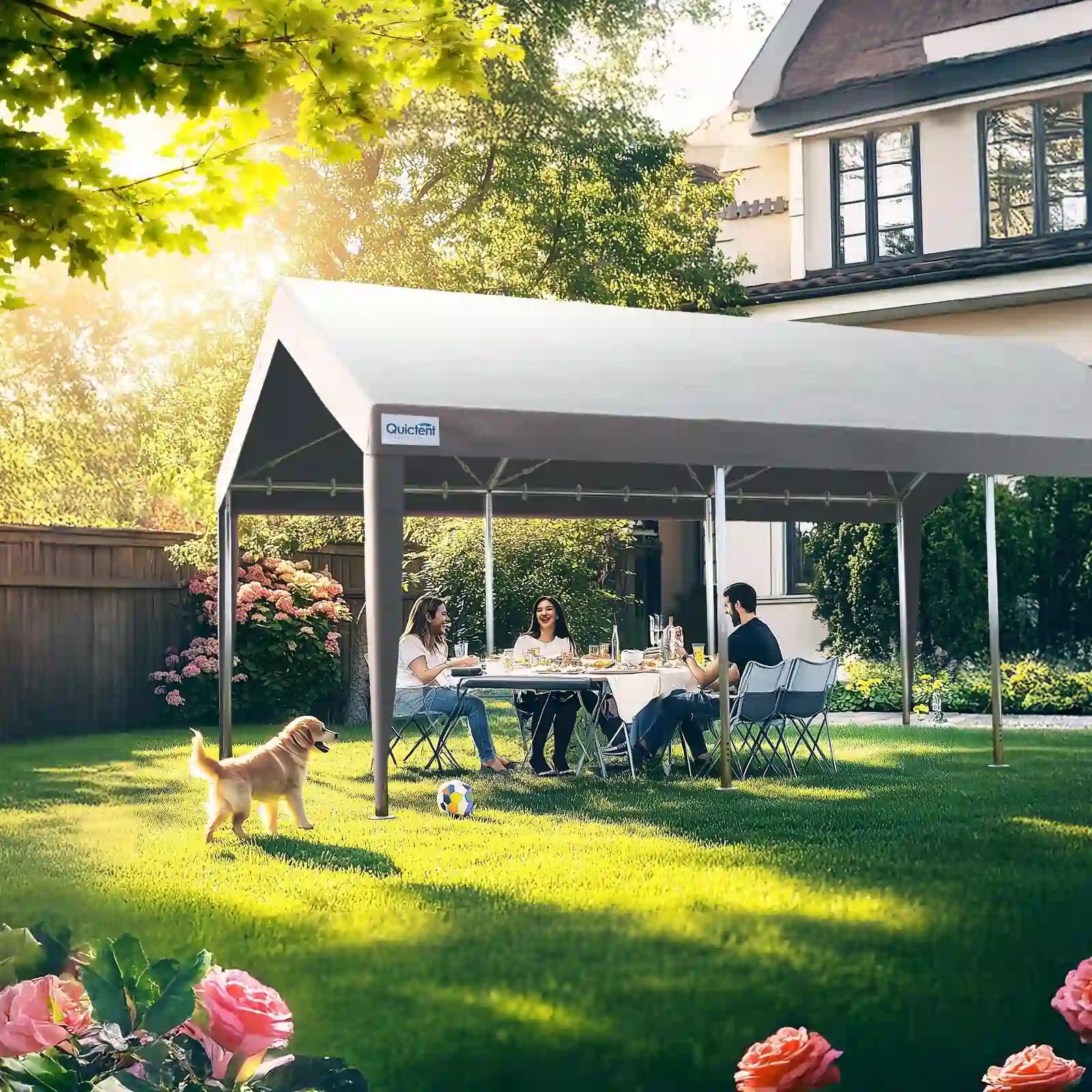 Storage Shelter for Car, Boat, RV, Outdoor Equipment#color_12'x20'-Gray