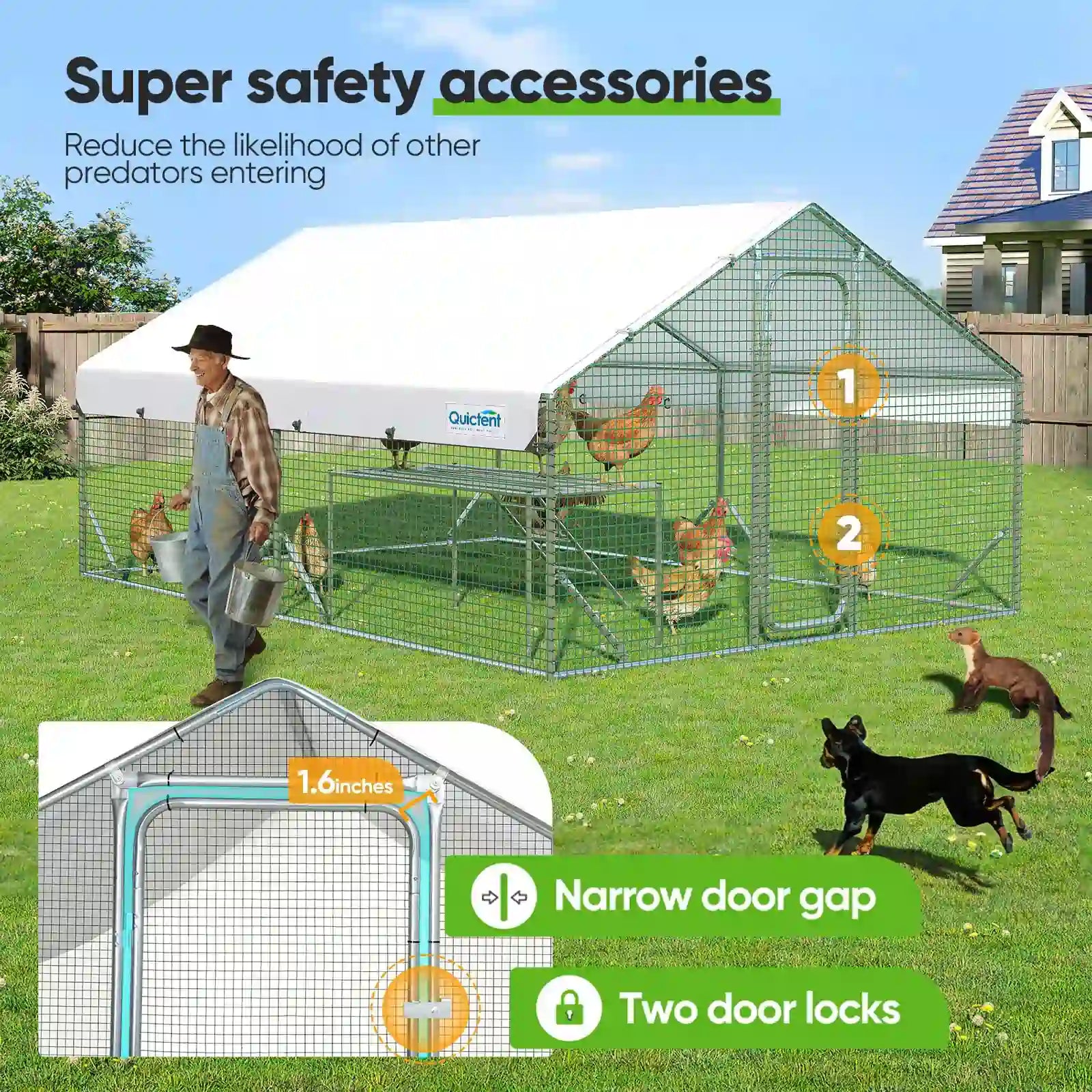 Complete Accessories & Easy Assembly#size_12x9FT with ladder