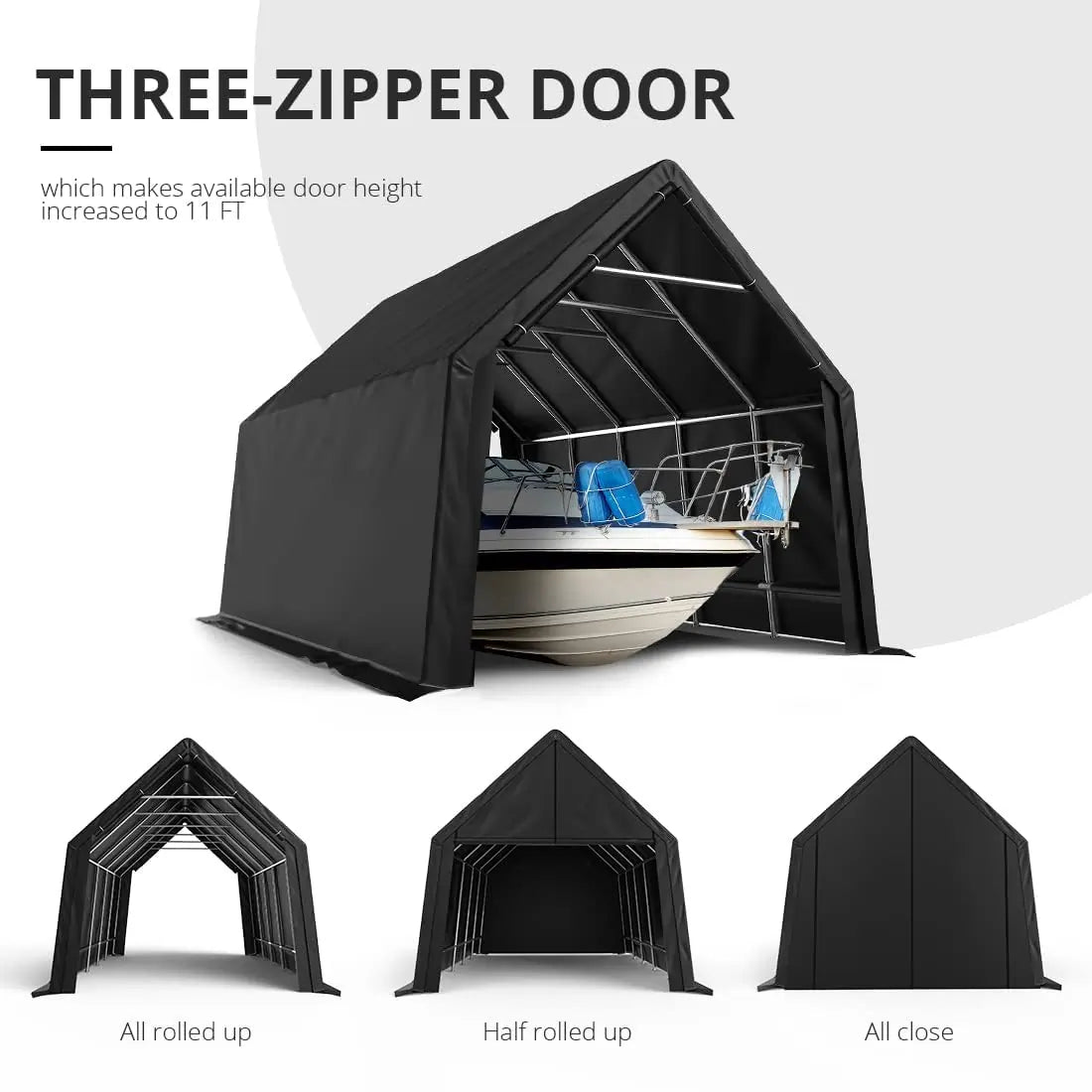 Three-Zipper Door