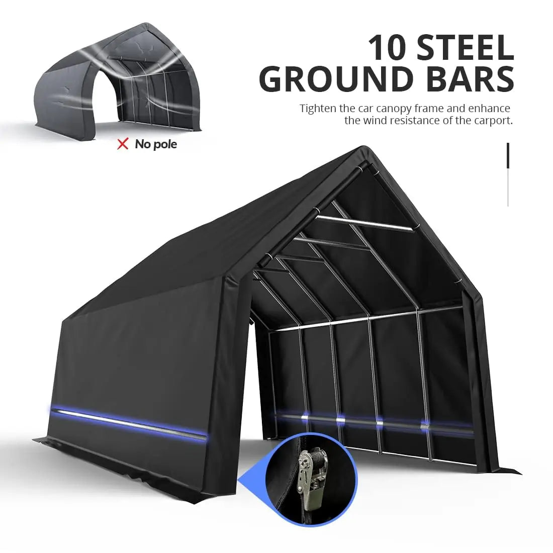6 top beams & 10 ground bars
