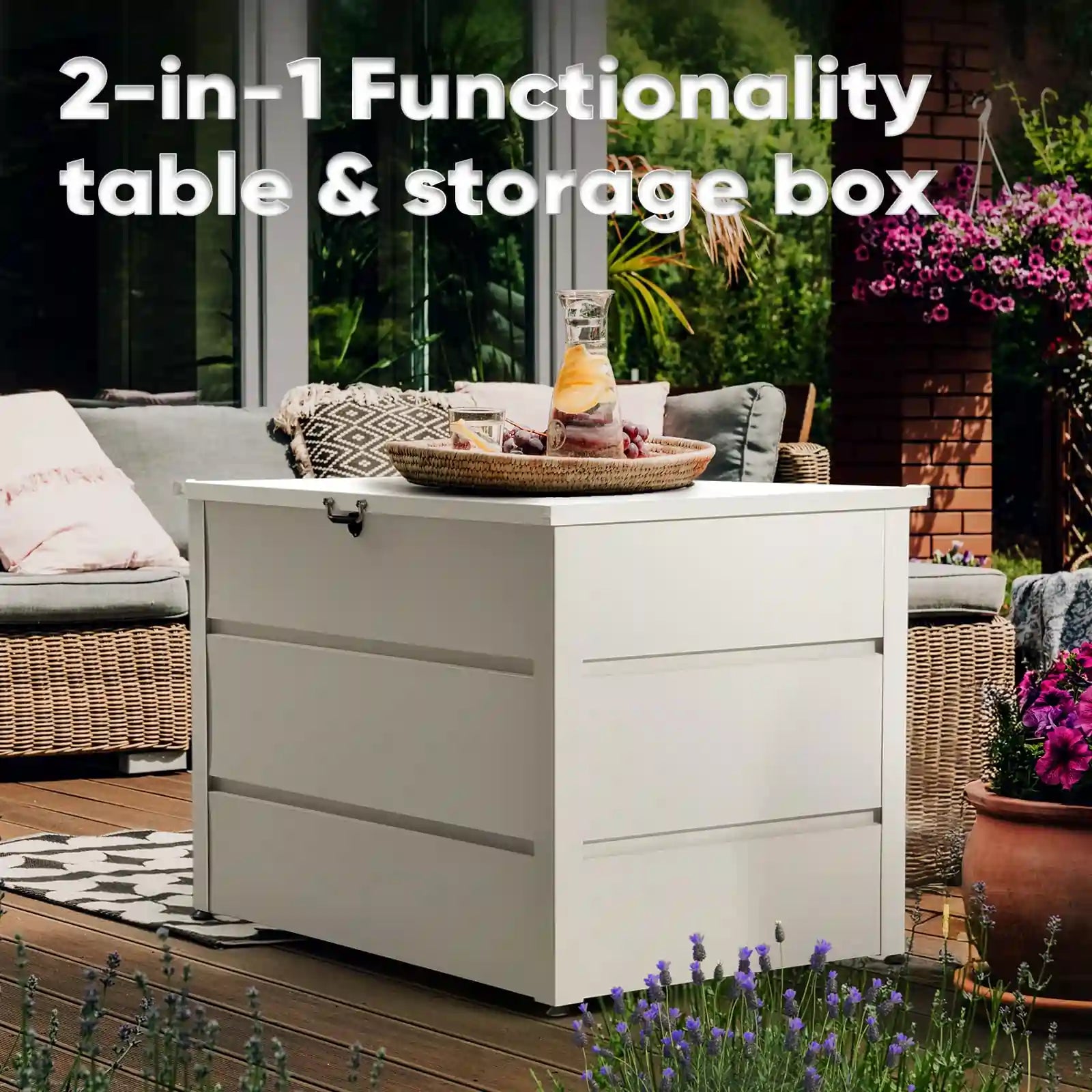 2-in-1 functionality table & storage box#color_white