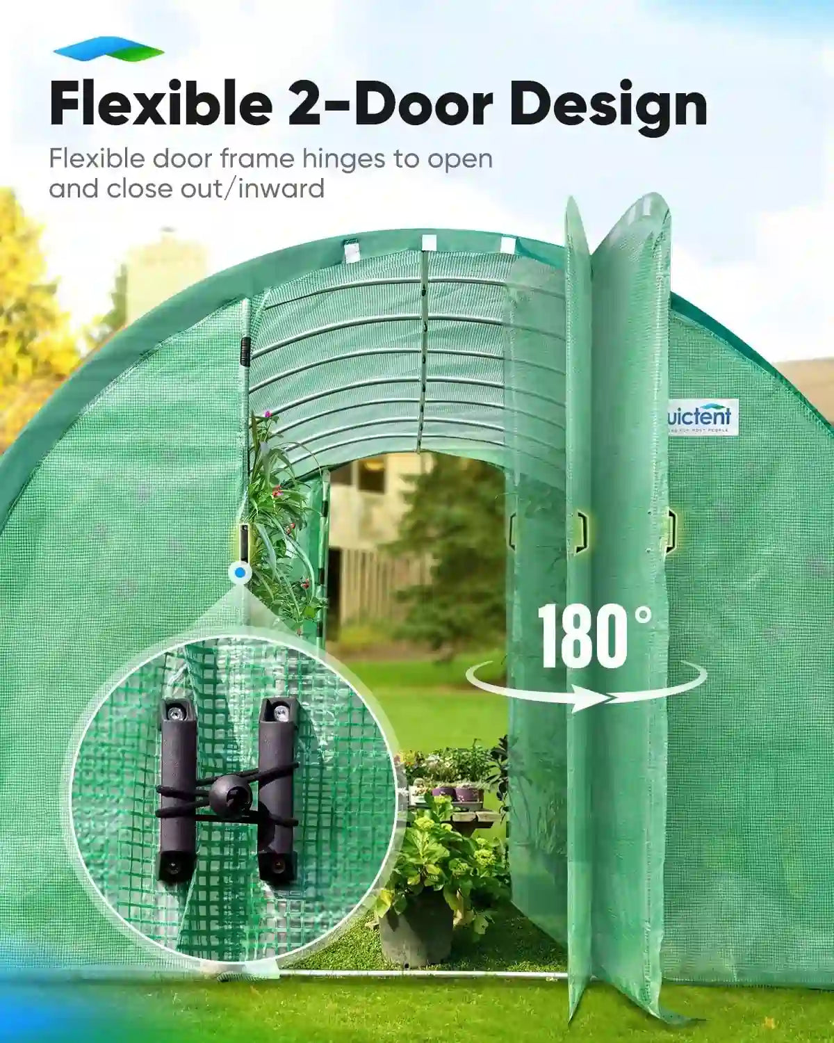 2 Independent Swing Doors#color_20ft-Green