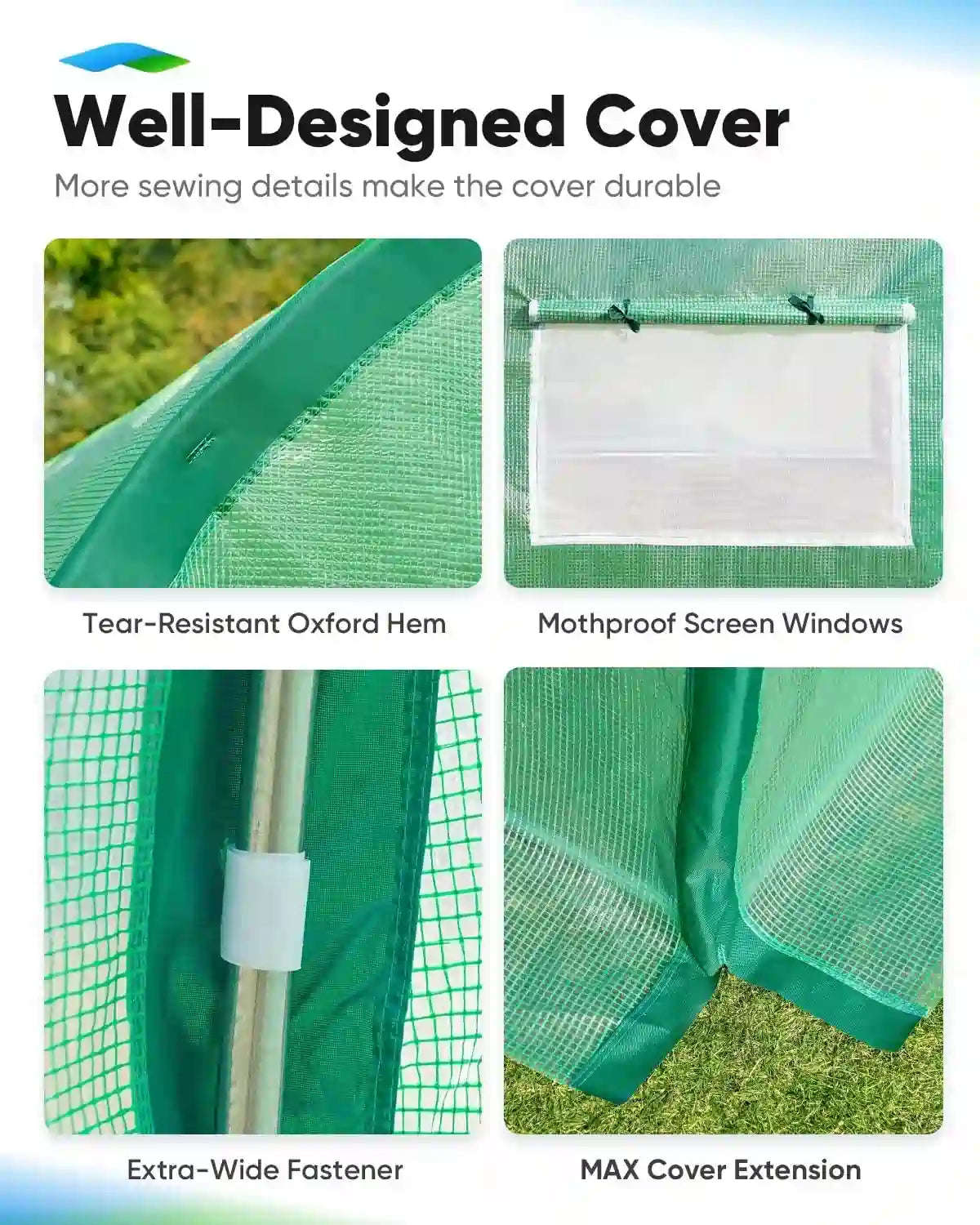Top Cover with Oxford Seam Cloth#color_20ft-Green