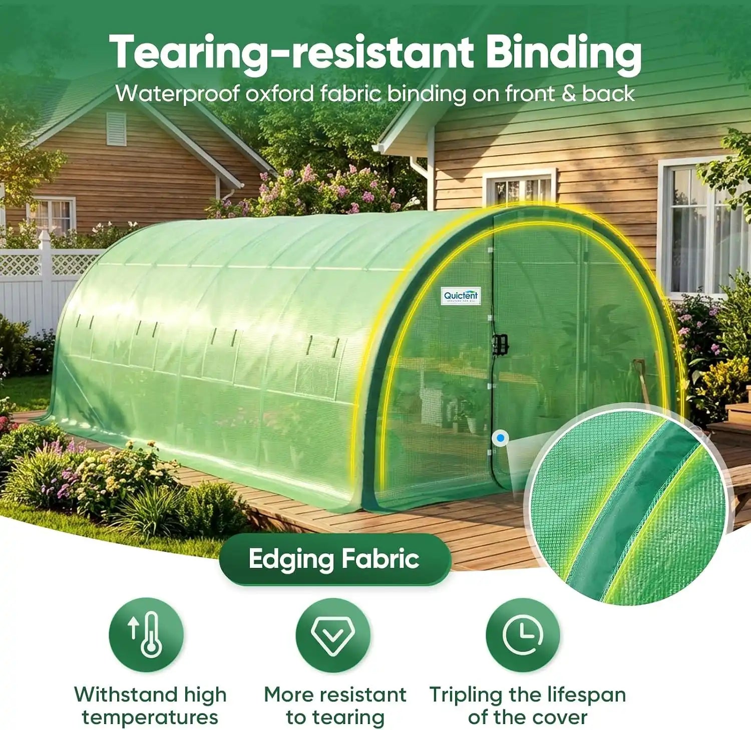 Top Cover with Oxford Seam Cloth#color_20ft-Green