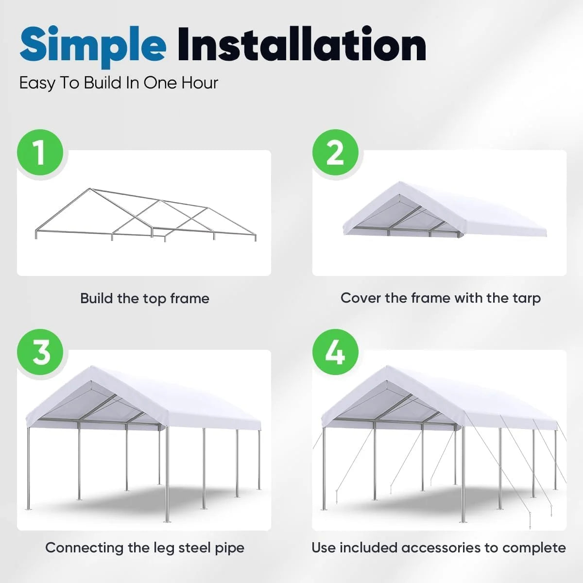Simple installation#color_white-10'x20'
