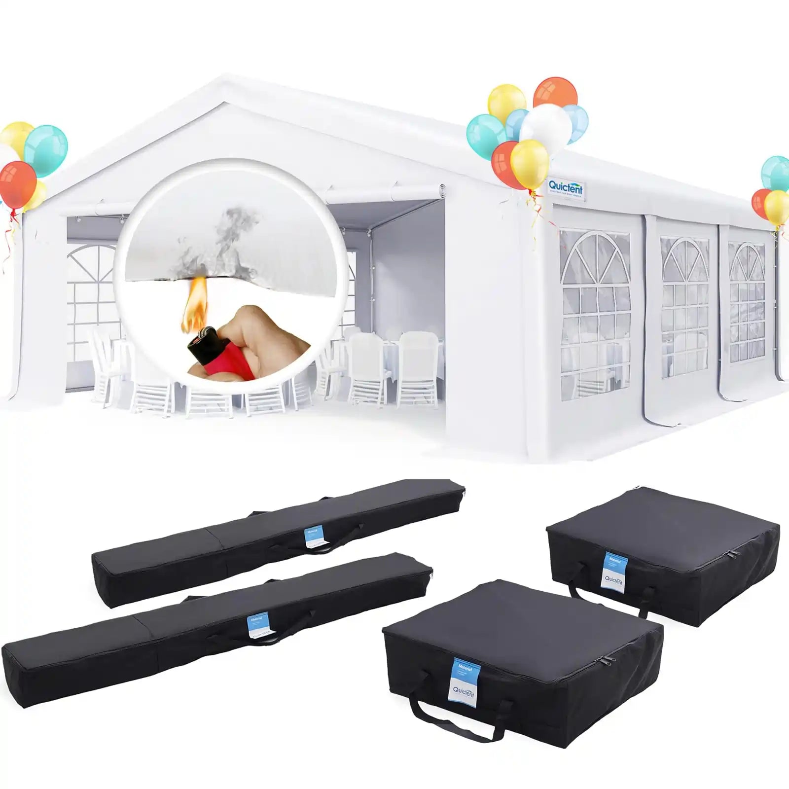 20x20 Party Tent PVC Fire Retardent#style_fire-resistant