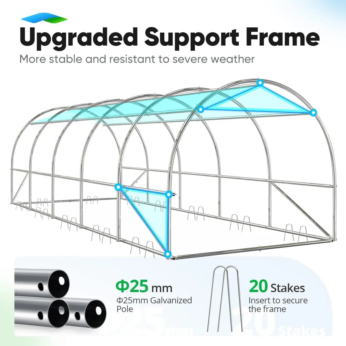Upgraded support frame#color_green