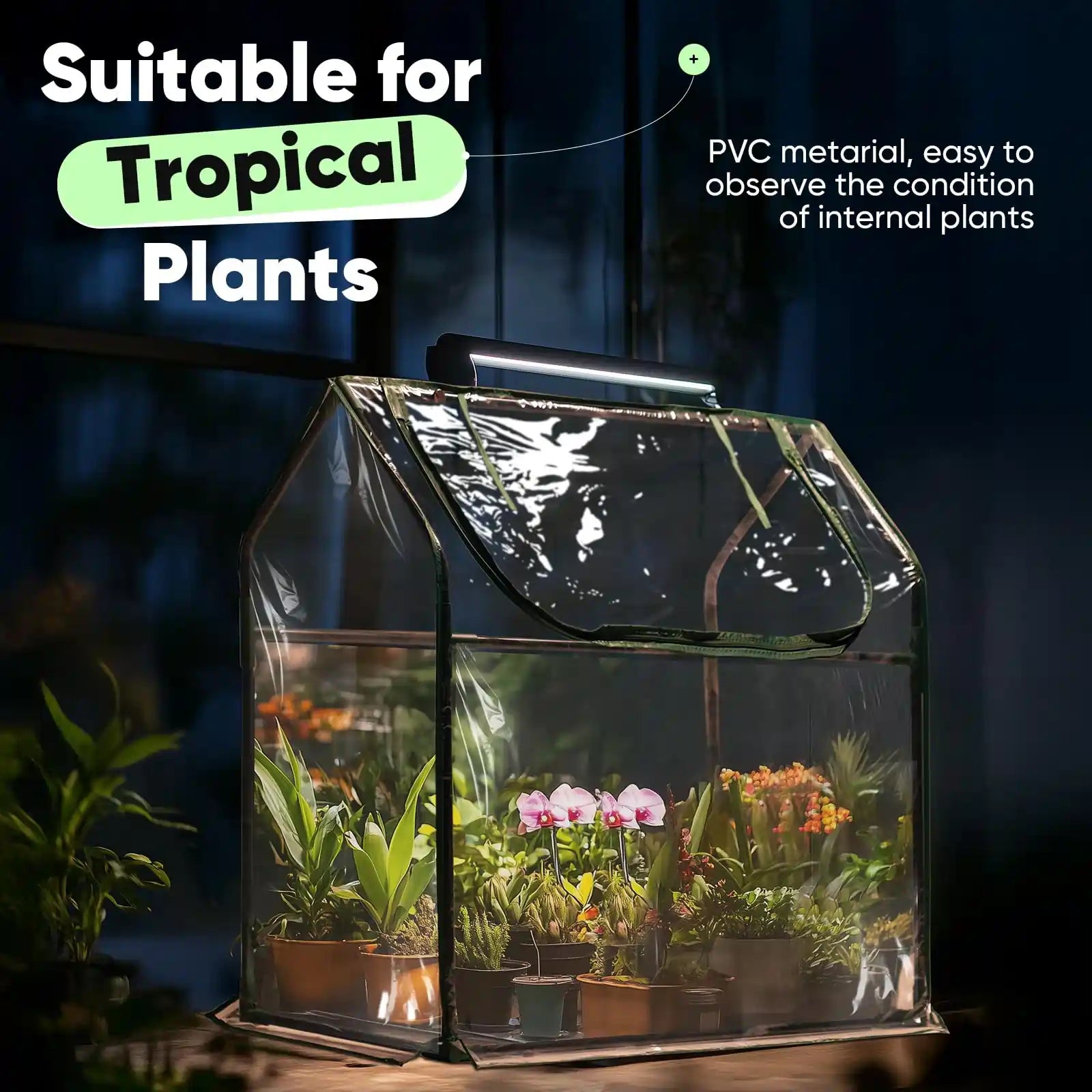 36" x 18" x 33" Mini Greenhouse Clear