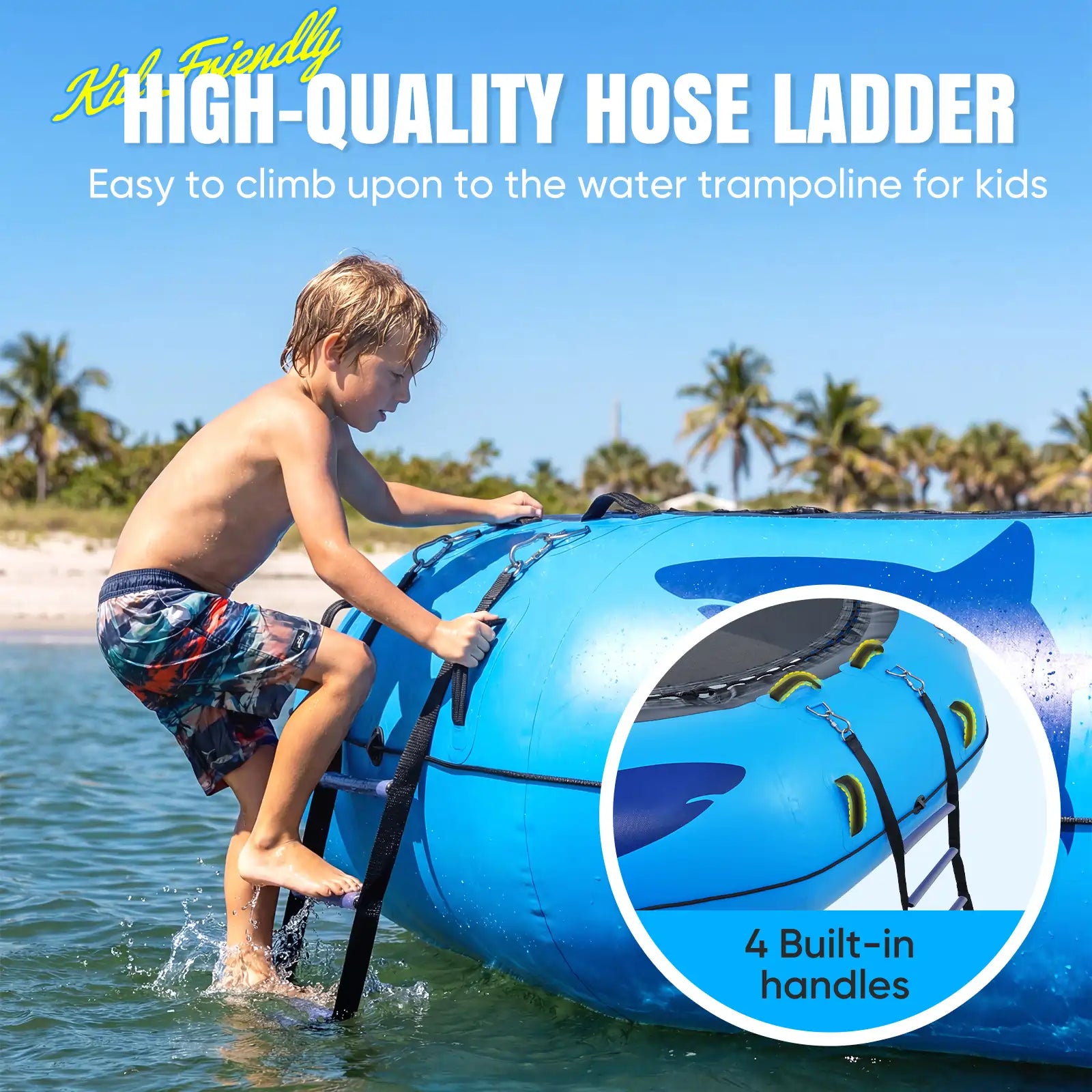 800LBS Inflatable 14FT Water Trampoline