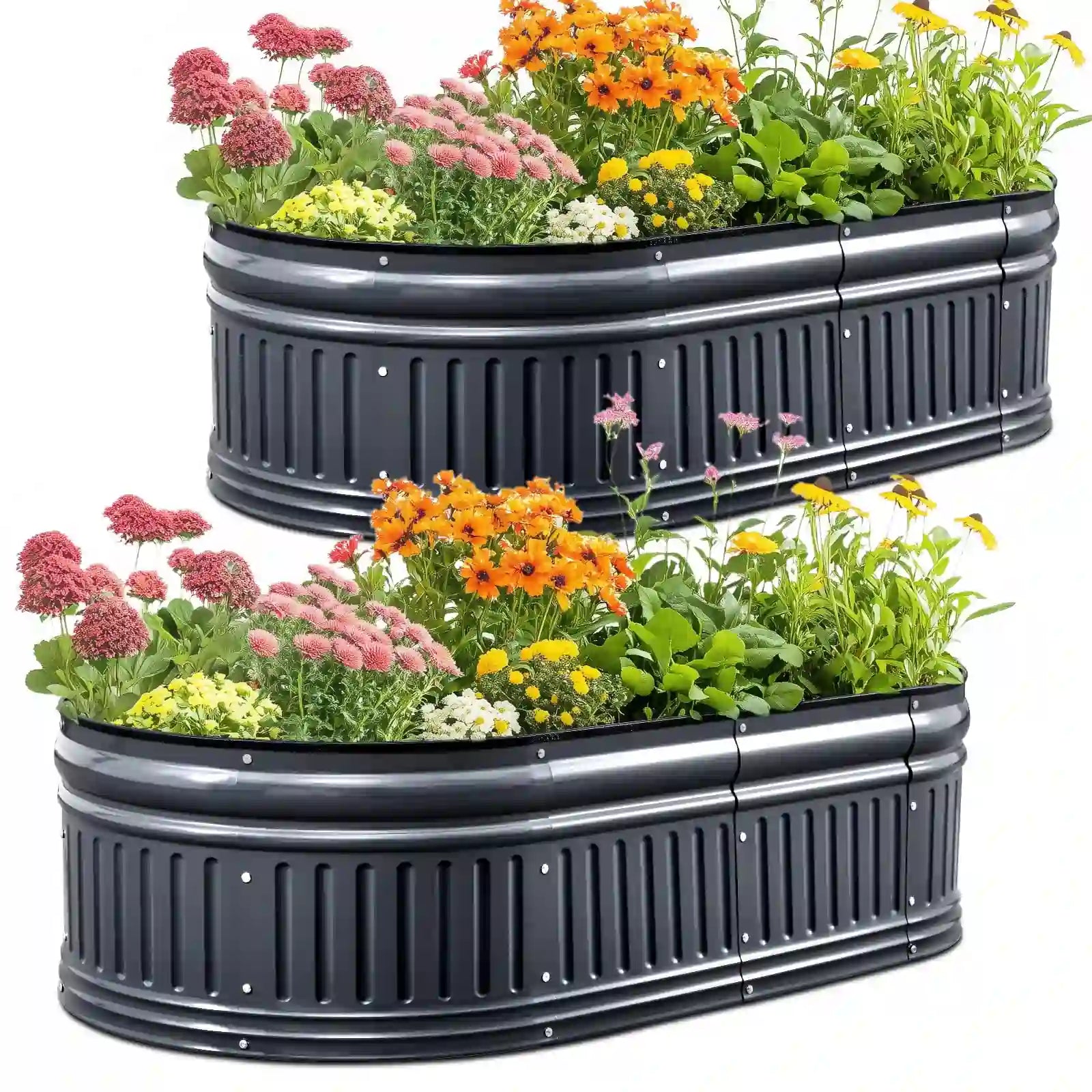 Garden Box Outdoor for Gardening Dark Grey#color_dark gray