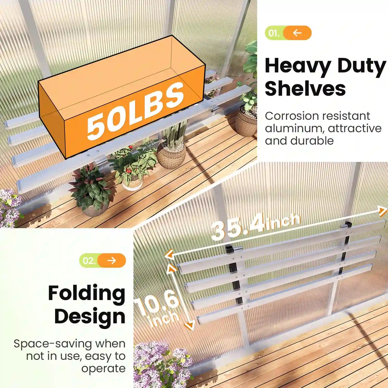 Walk-in Polycarbonate Greenhouse