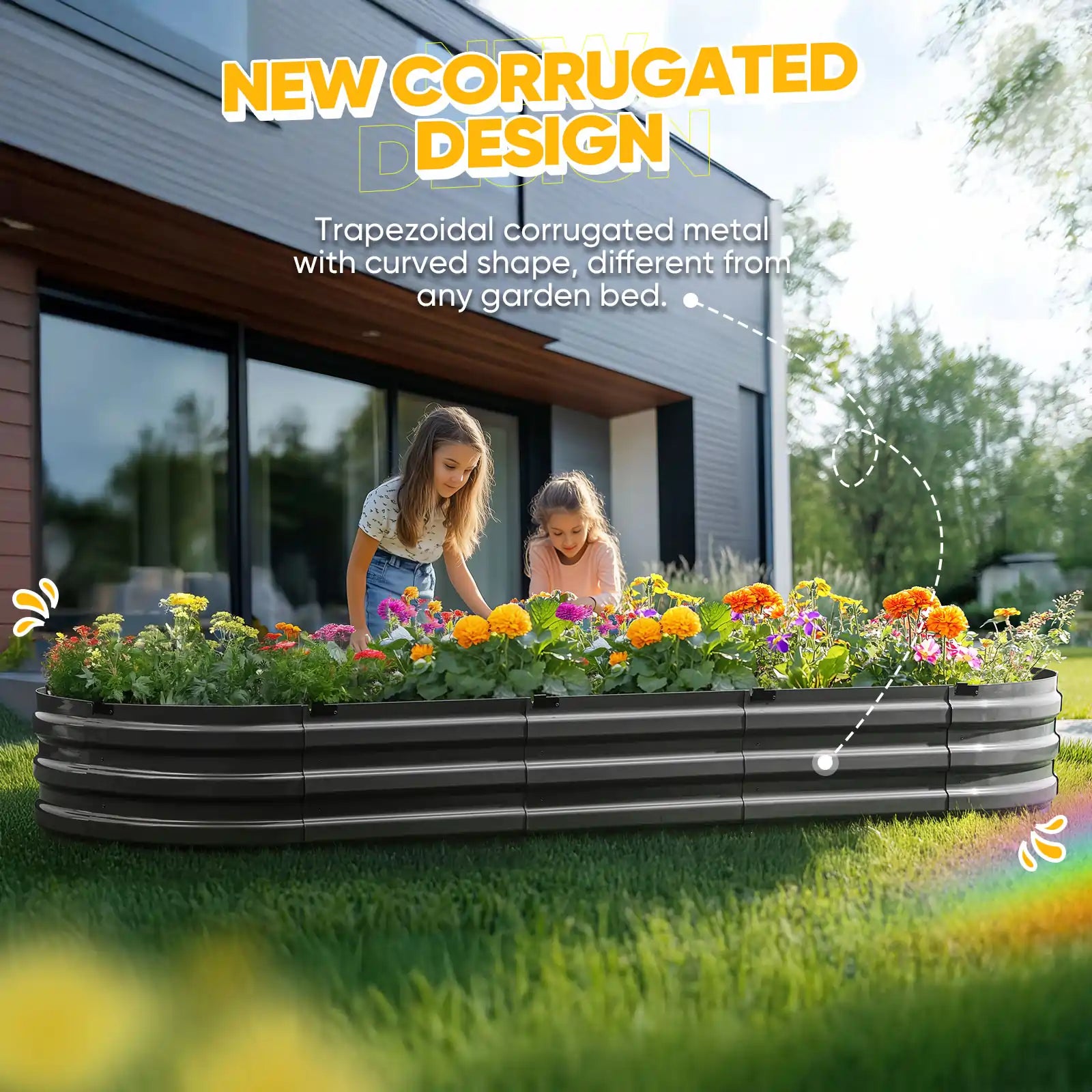 NEW CORRUGATED DESIGN#size_8x3x1ft