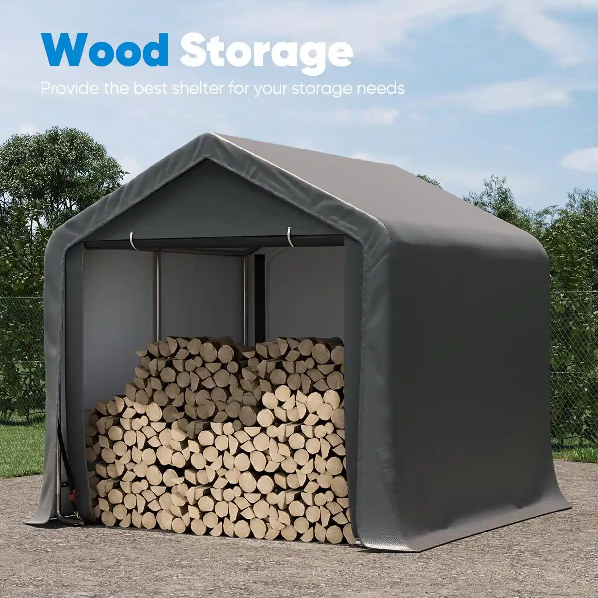 Portable sales garage shed