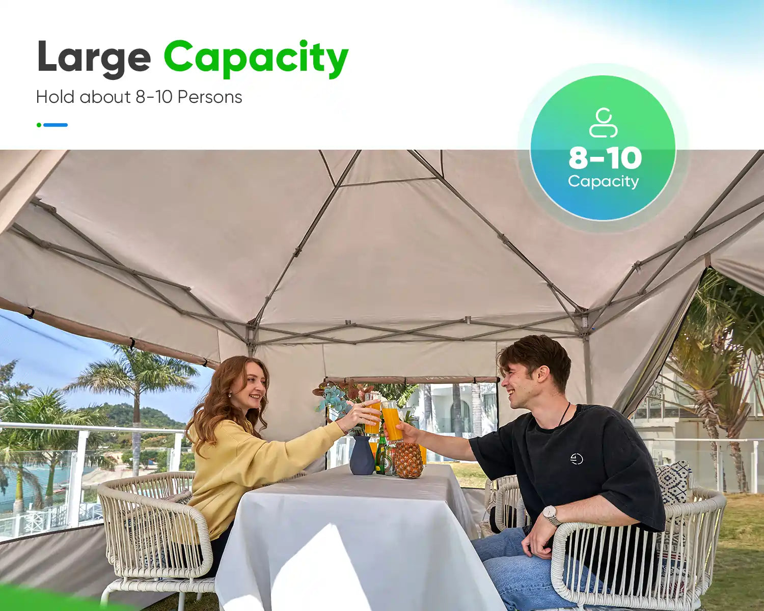 Quictent Privacy Portable Pop Up Canopy with Sidewalls