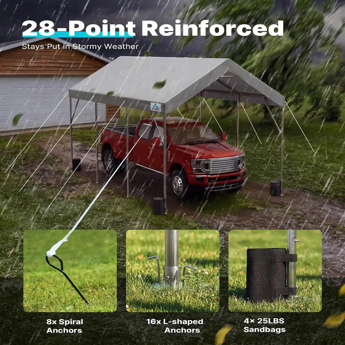 Easy to Set Up & Multipurpose#style_gray-12'x20'