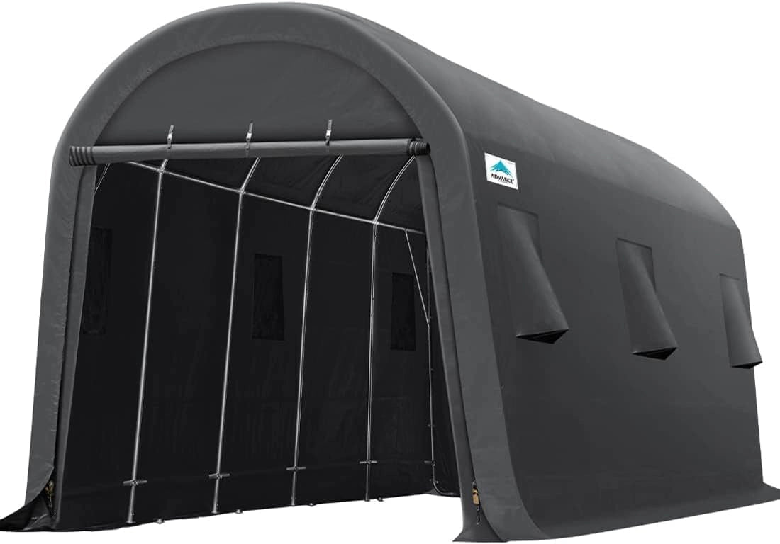 Black storage shed#size_13' x 20'-Round