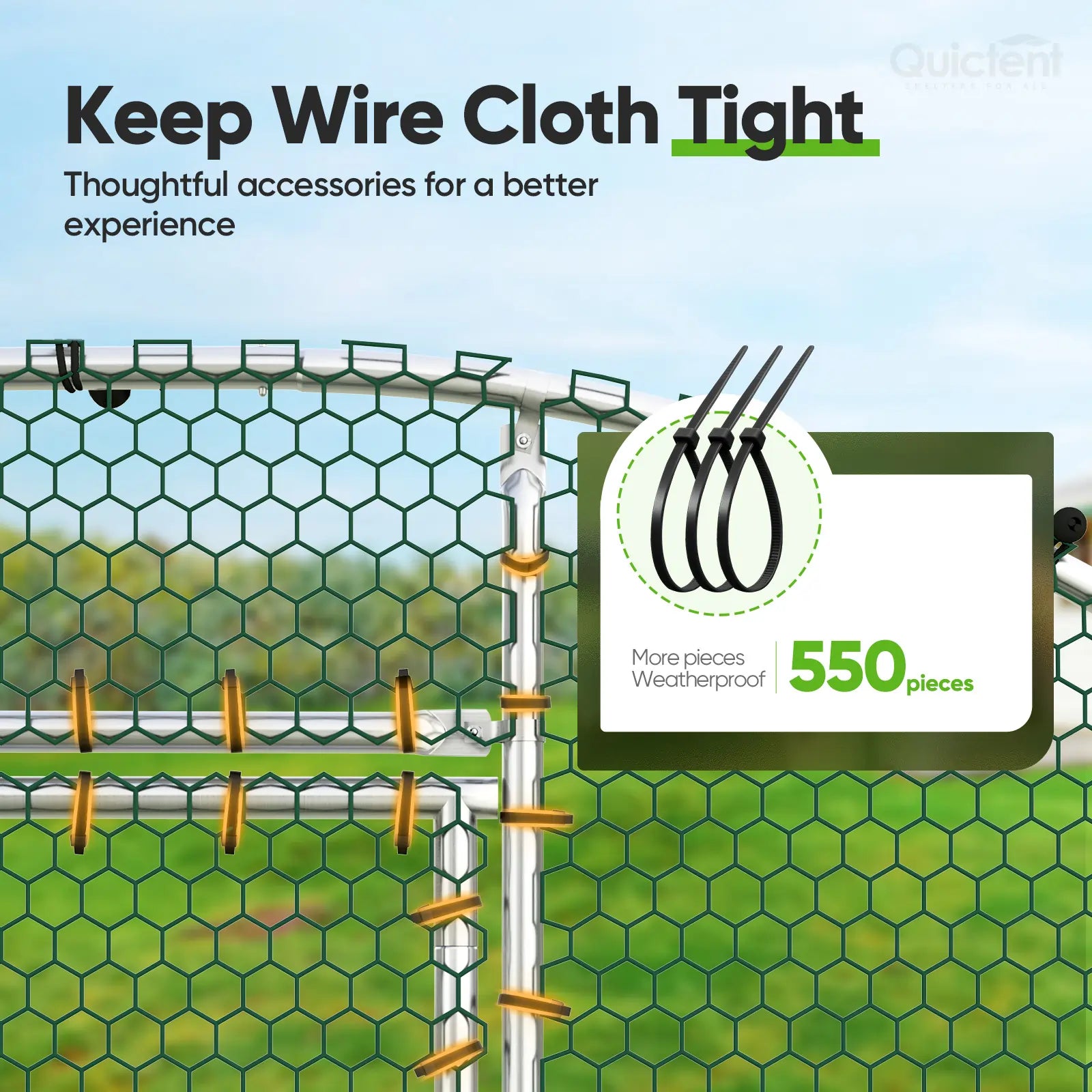 Keep Wire Cloth Tight#size_18x9FT with Ladder+Swing