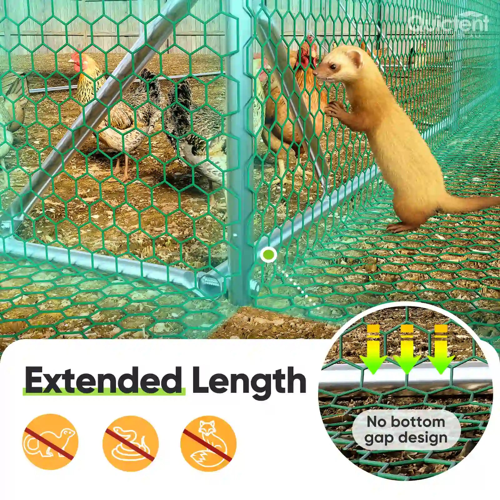 enhanced durability and predator protection#size_24x9FT with Ladder+Swing