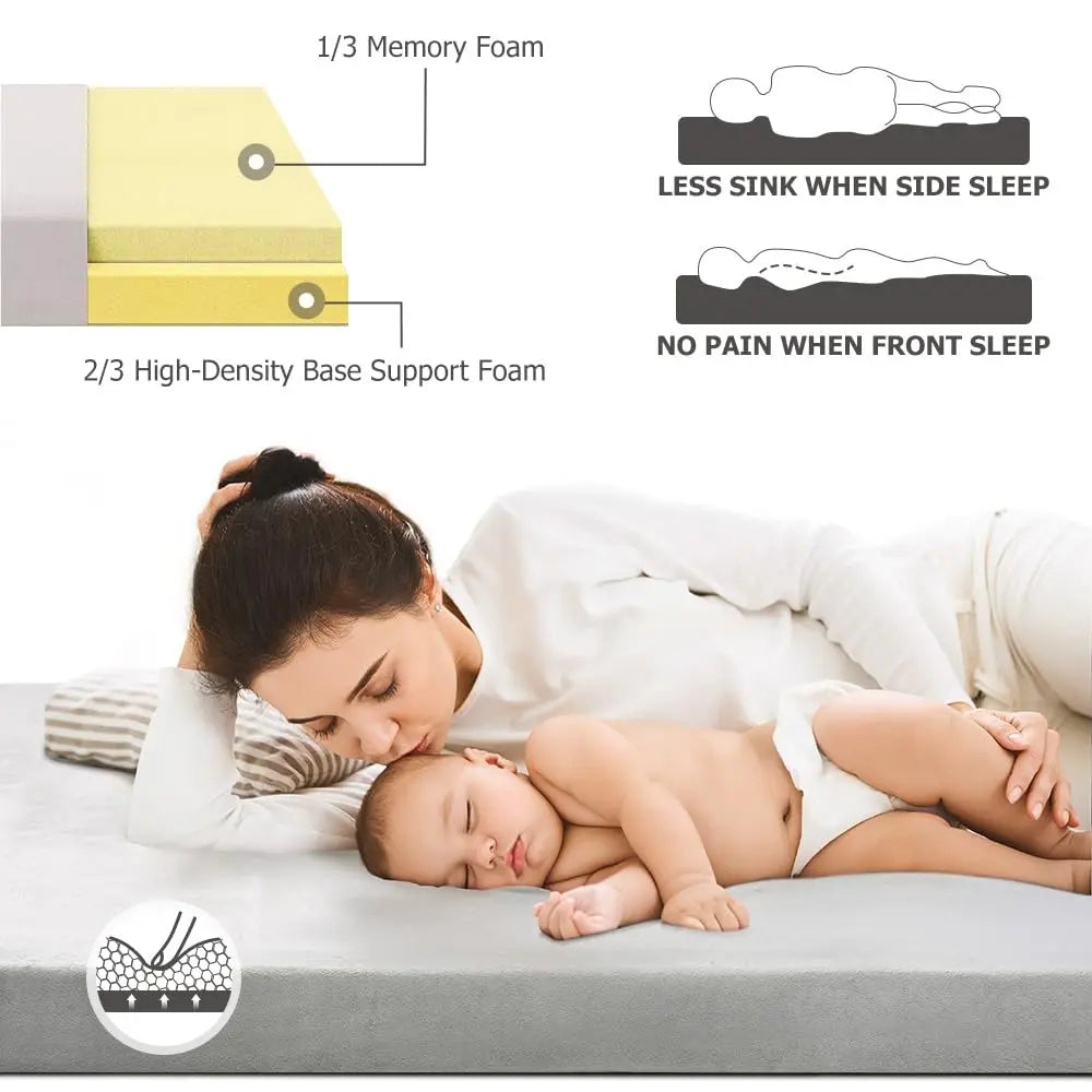 [Free Product] CertiPURUS Memory Foam Camping Mattress Twin