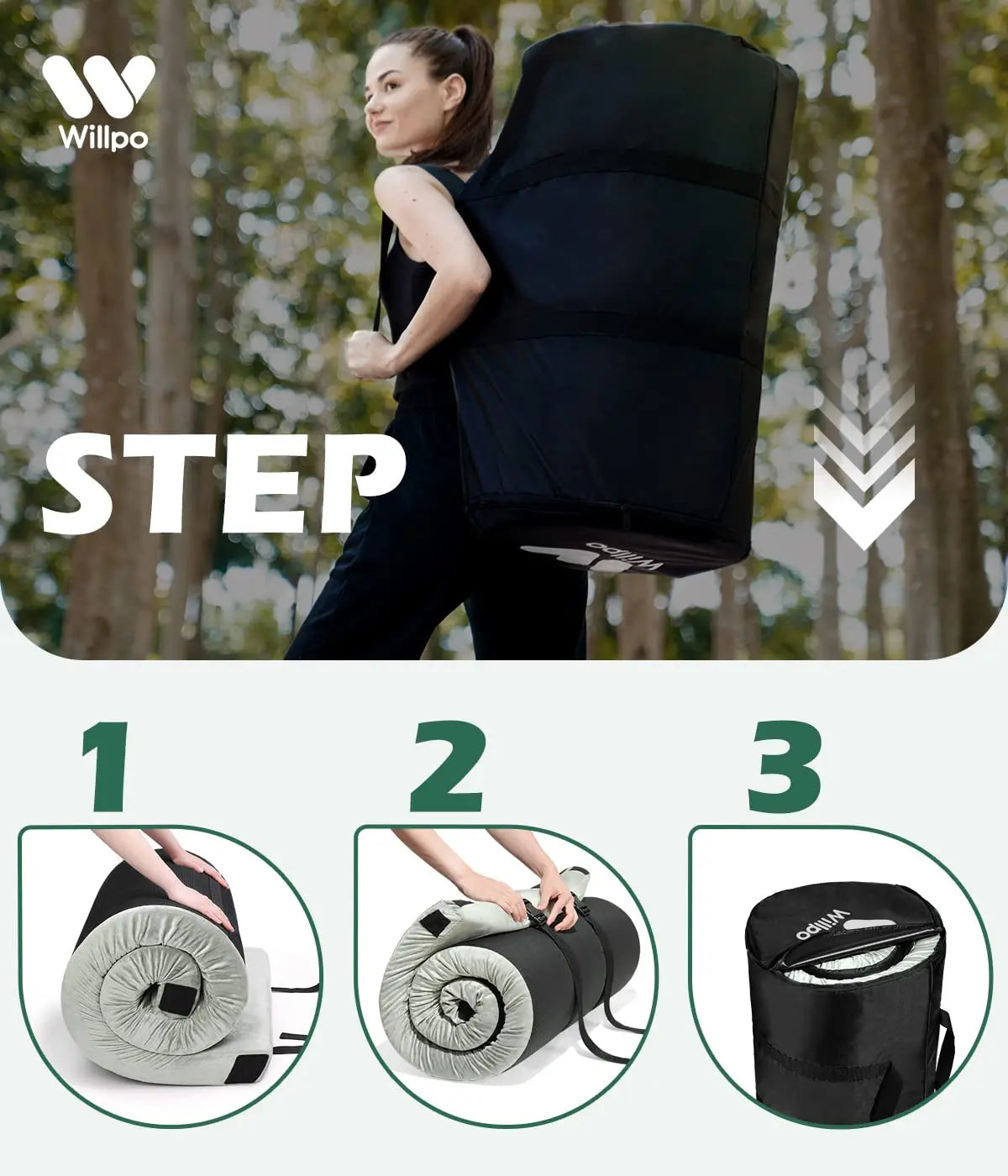 [Free Product] CertiPURUS Memory Foam Camping Mattress Twin