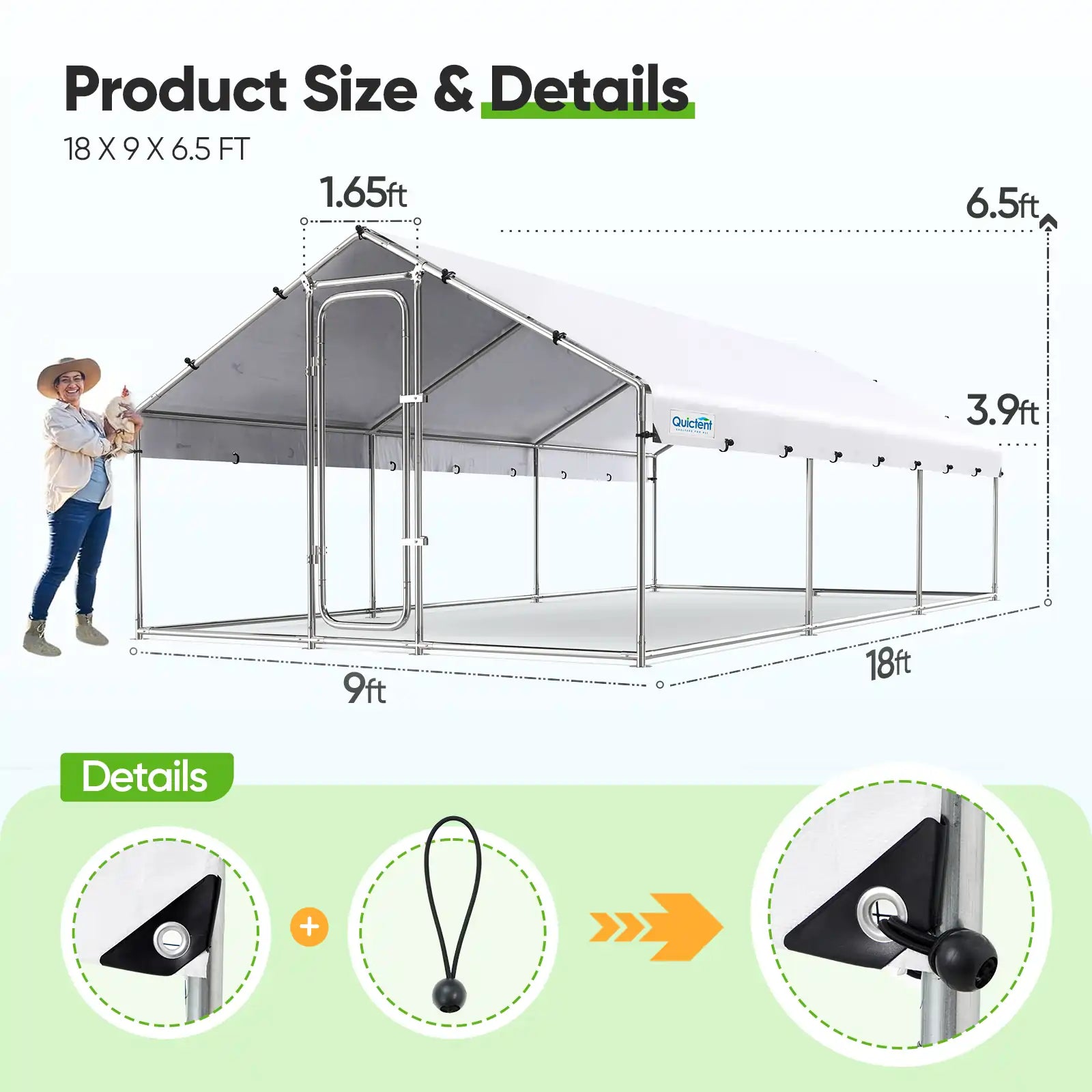 Product size#size_18x9FT WireMesh-with ladder