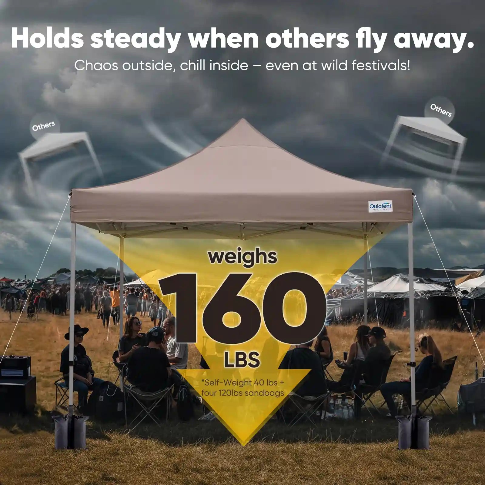 Weights up to 160lbs#style_10x10 No Sidewall-Beige