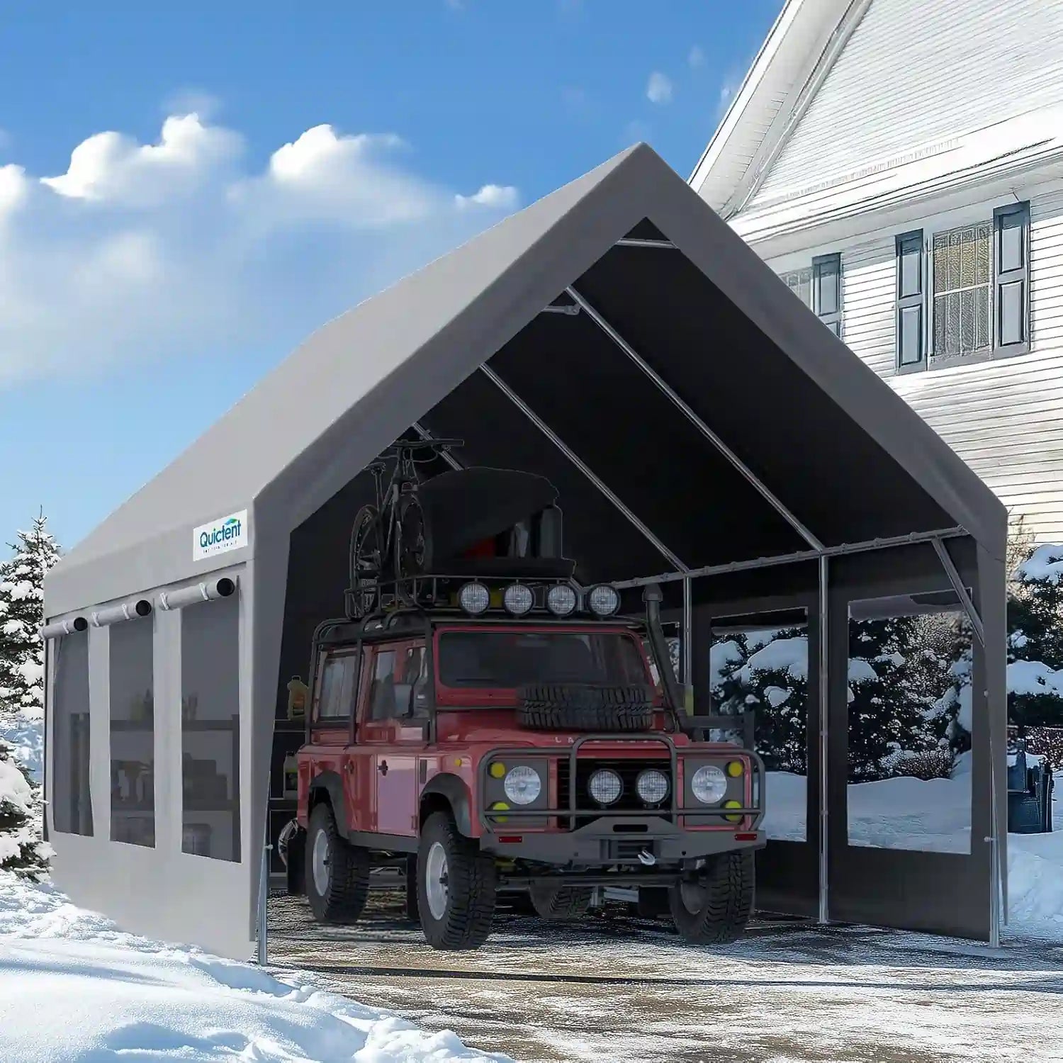 Shelter for Events, Storage, Parking & Wedding#size_10X20-Gray