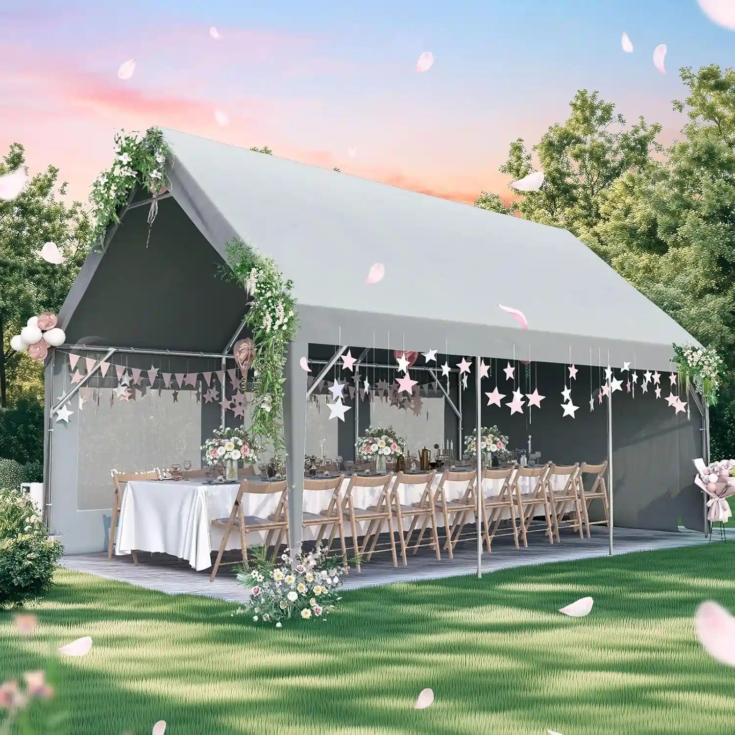 Canopy Shelter for Wedding#size_10X20-Gray