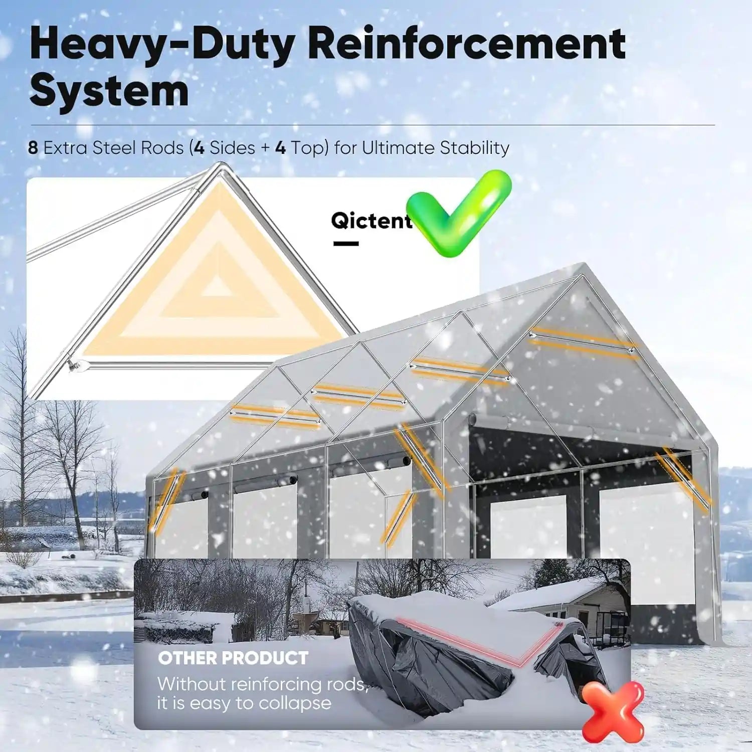 a sturdy triangular structure#size_12X20-Gray