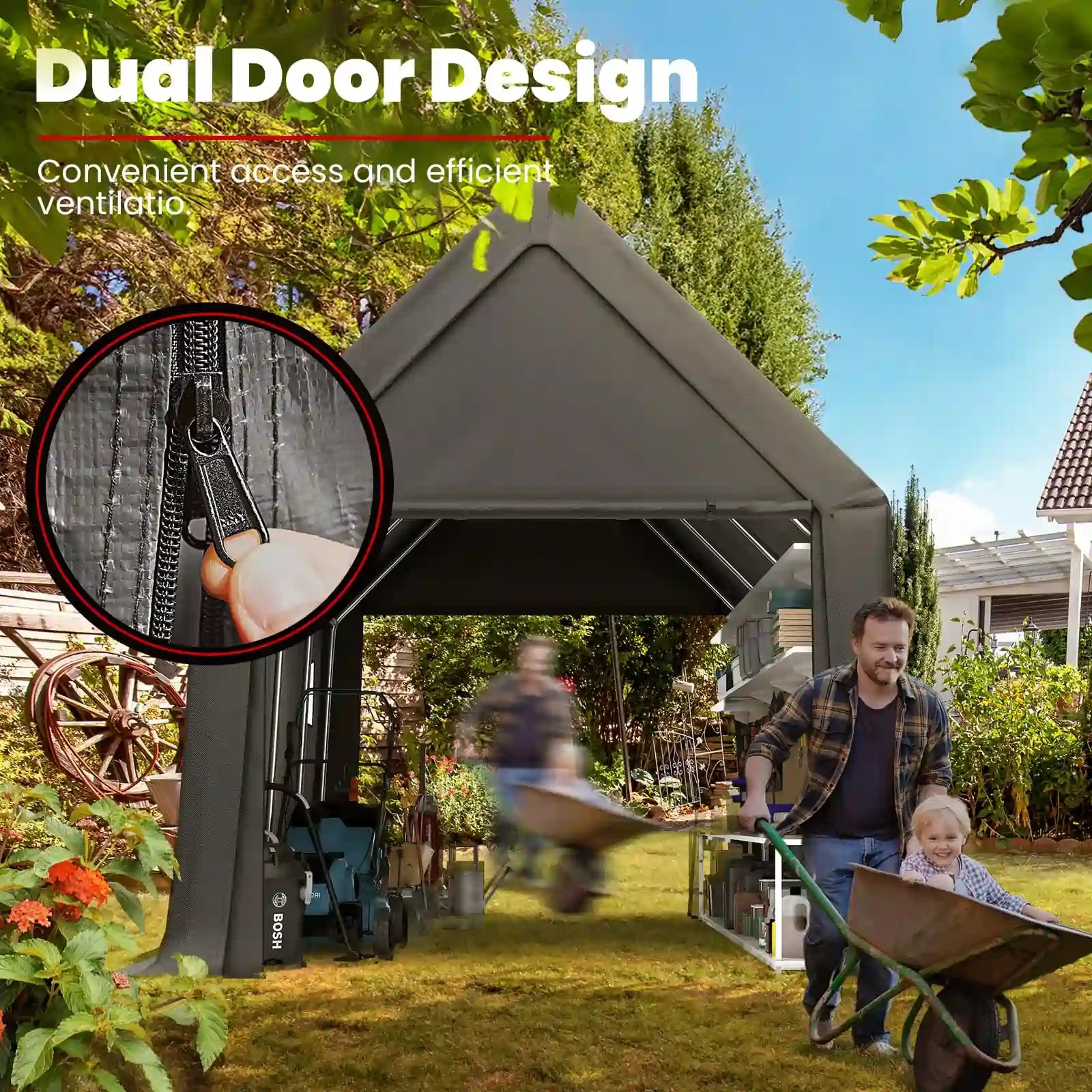 Storage Shed for convenience and efficiency#size_10' x 20'-Peak
