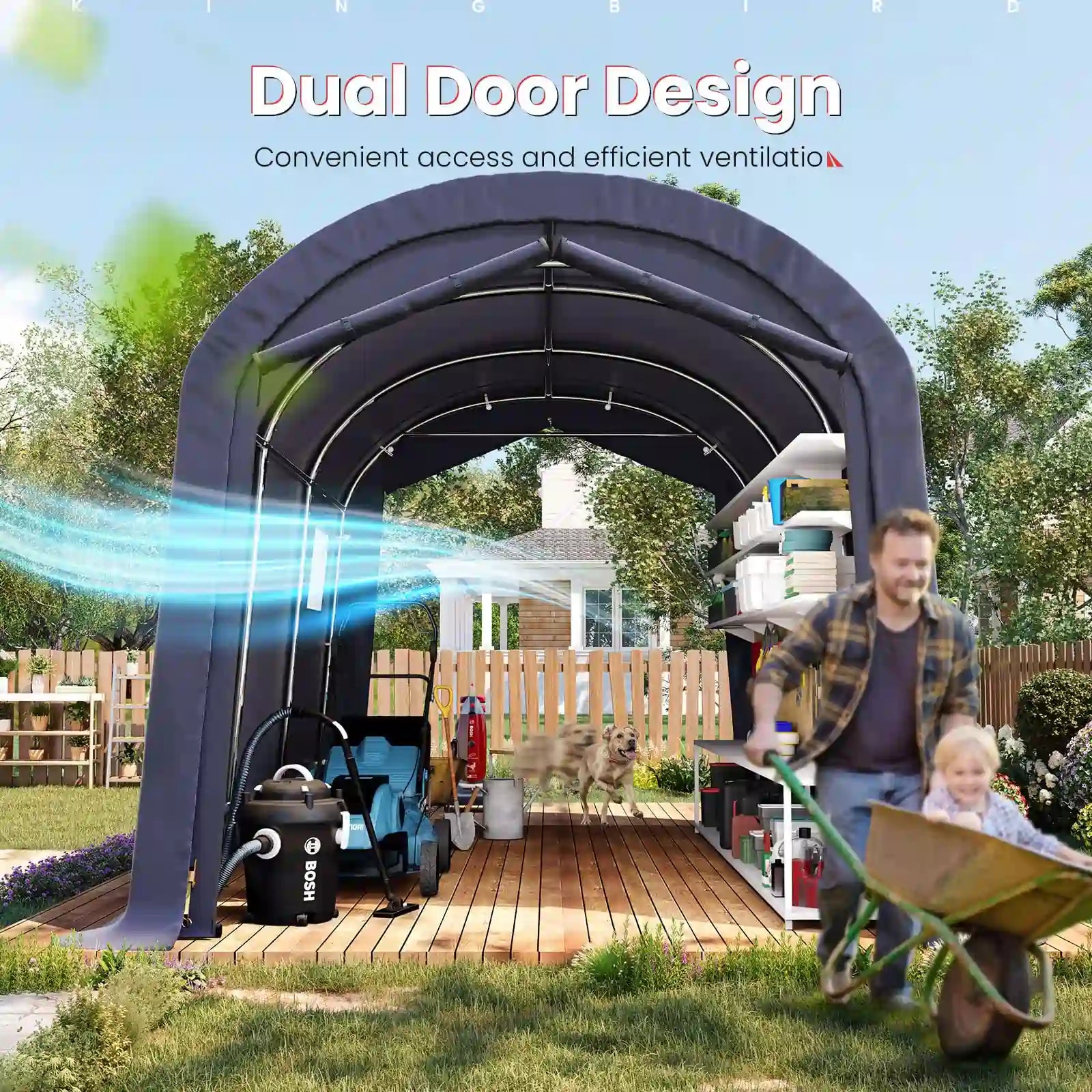 Three-Zipper Door#size_10' x 15'-Round